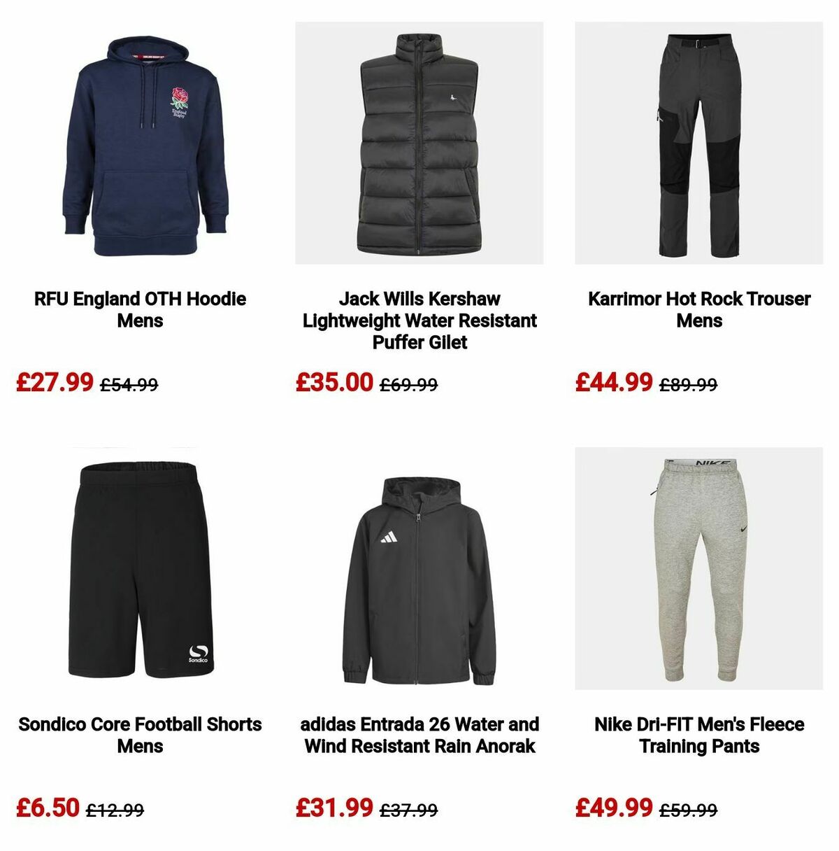 Sports Direct Offers from 18 December