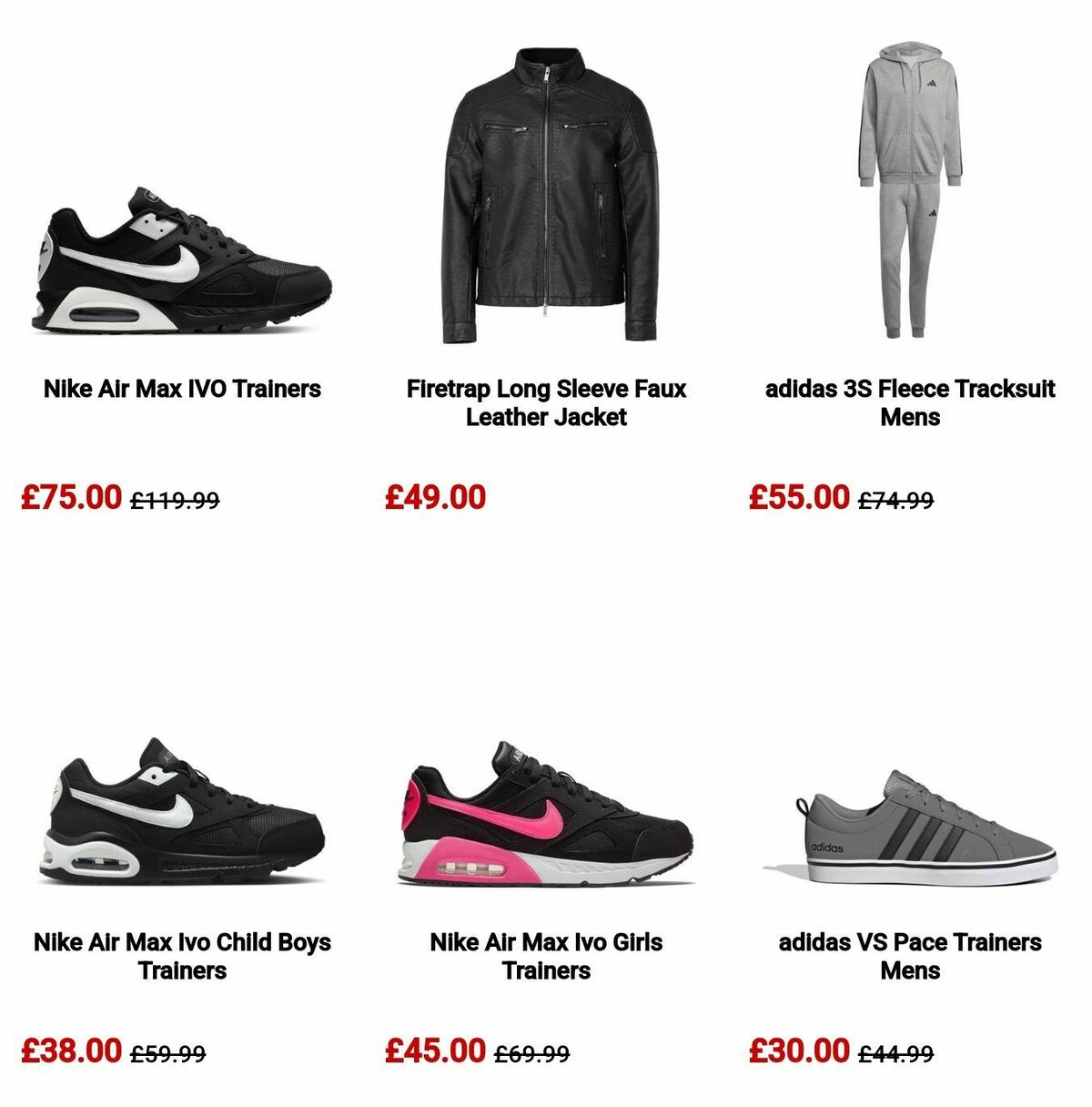 Sports Direct Offers from 18 December