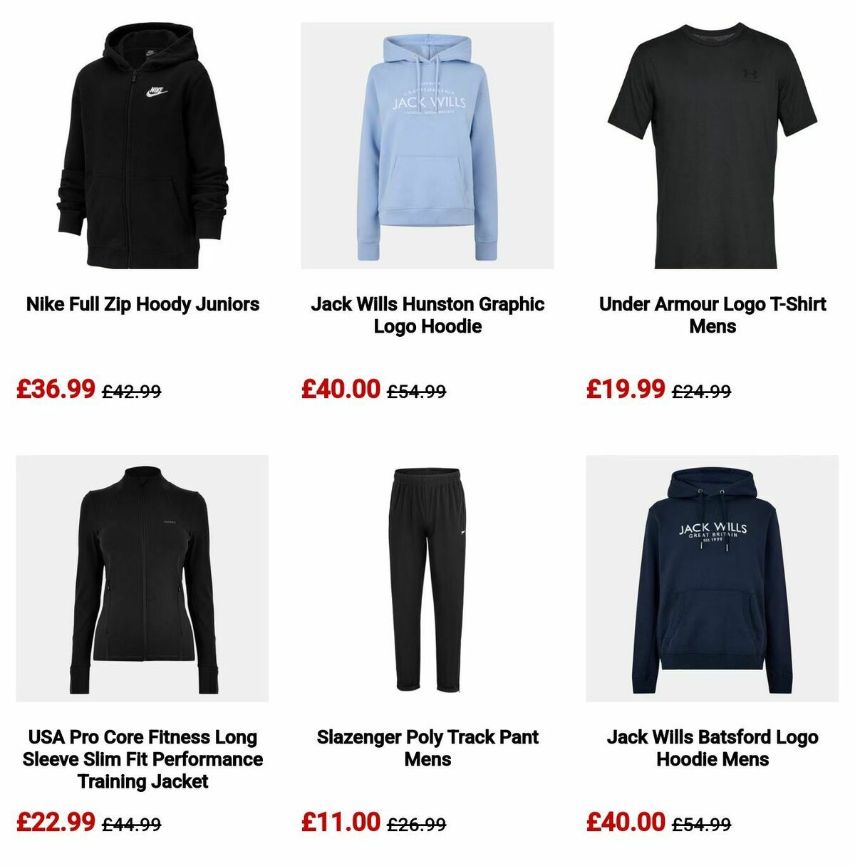 Sports Direct Offers from 18 December