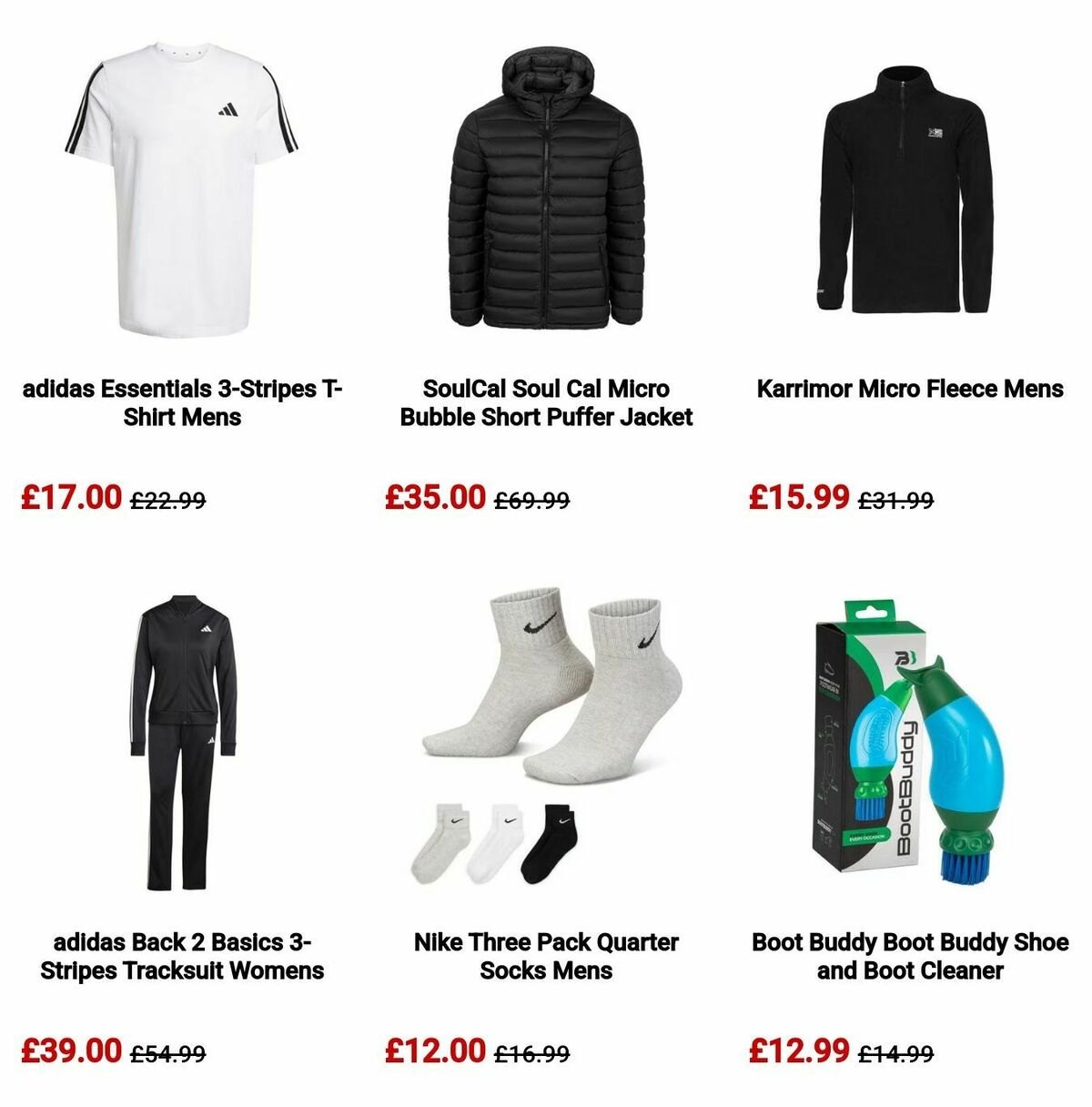 Sports Direct Offers from 18 December