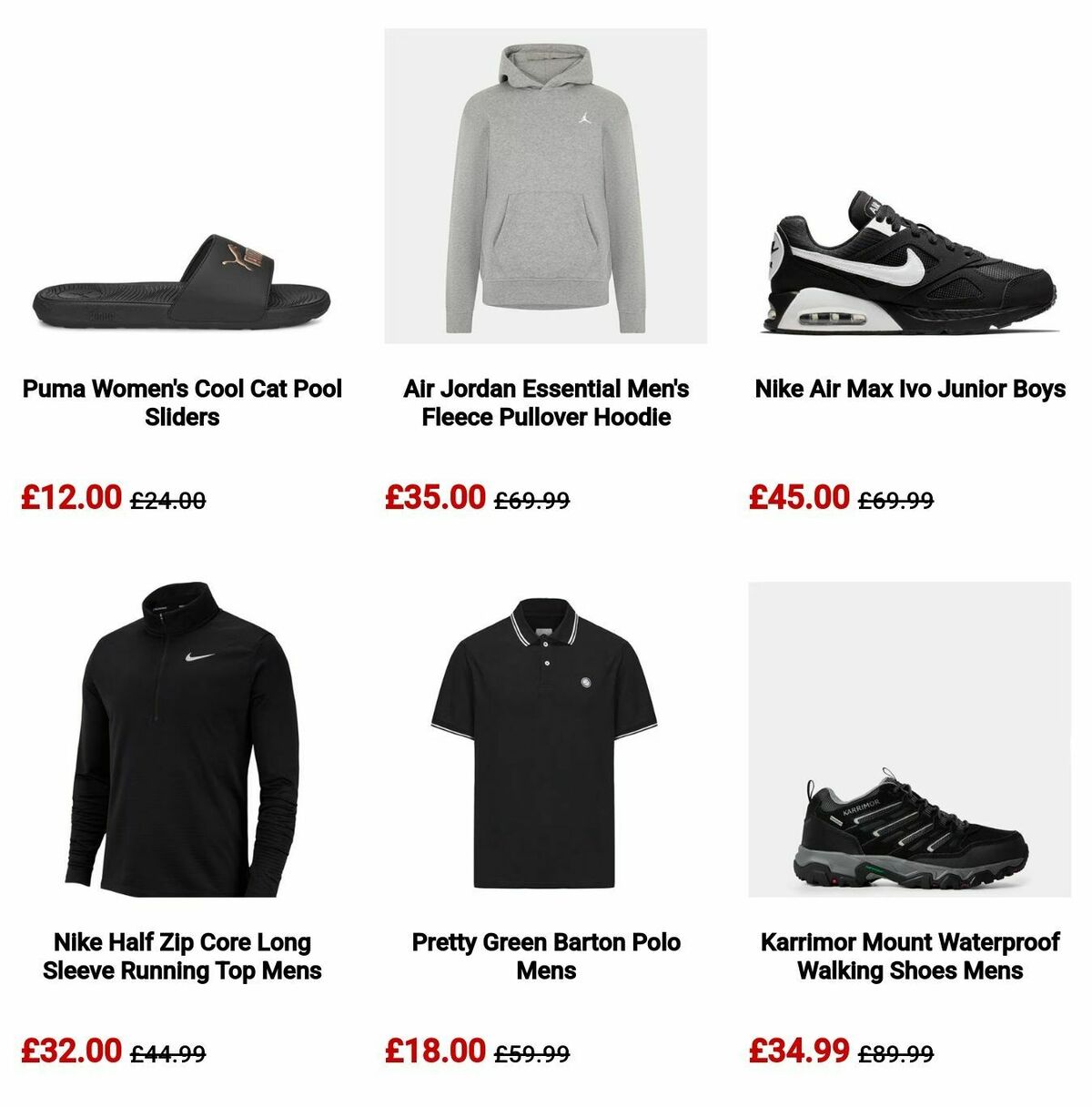 Sports Direct Offers from 24 January