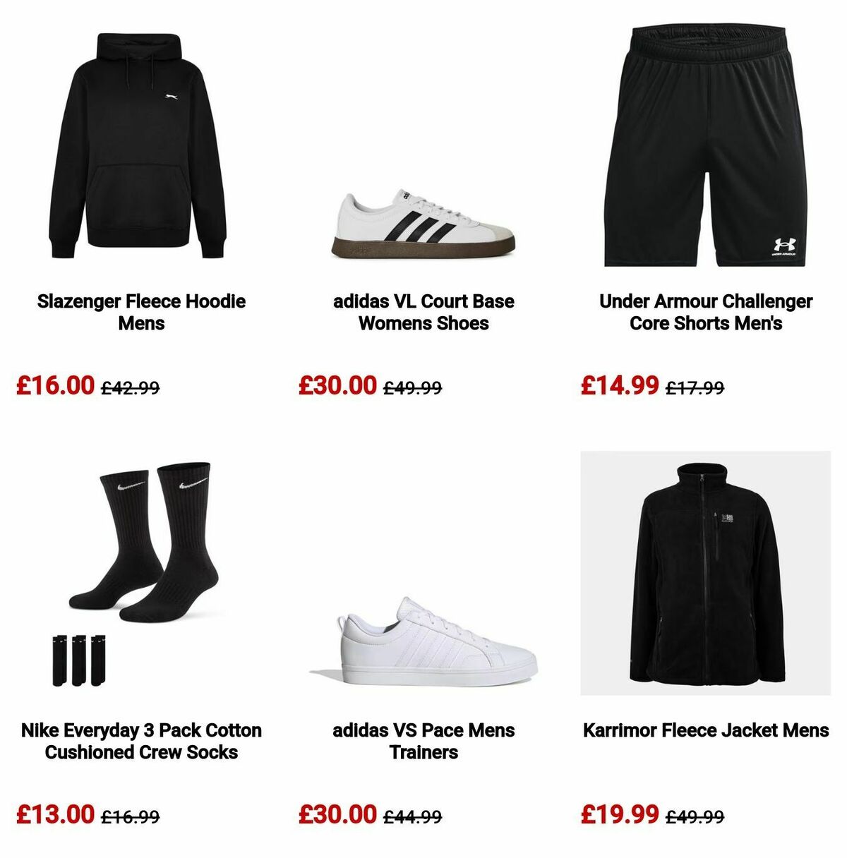 Sports Direct Offers from 24 January
