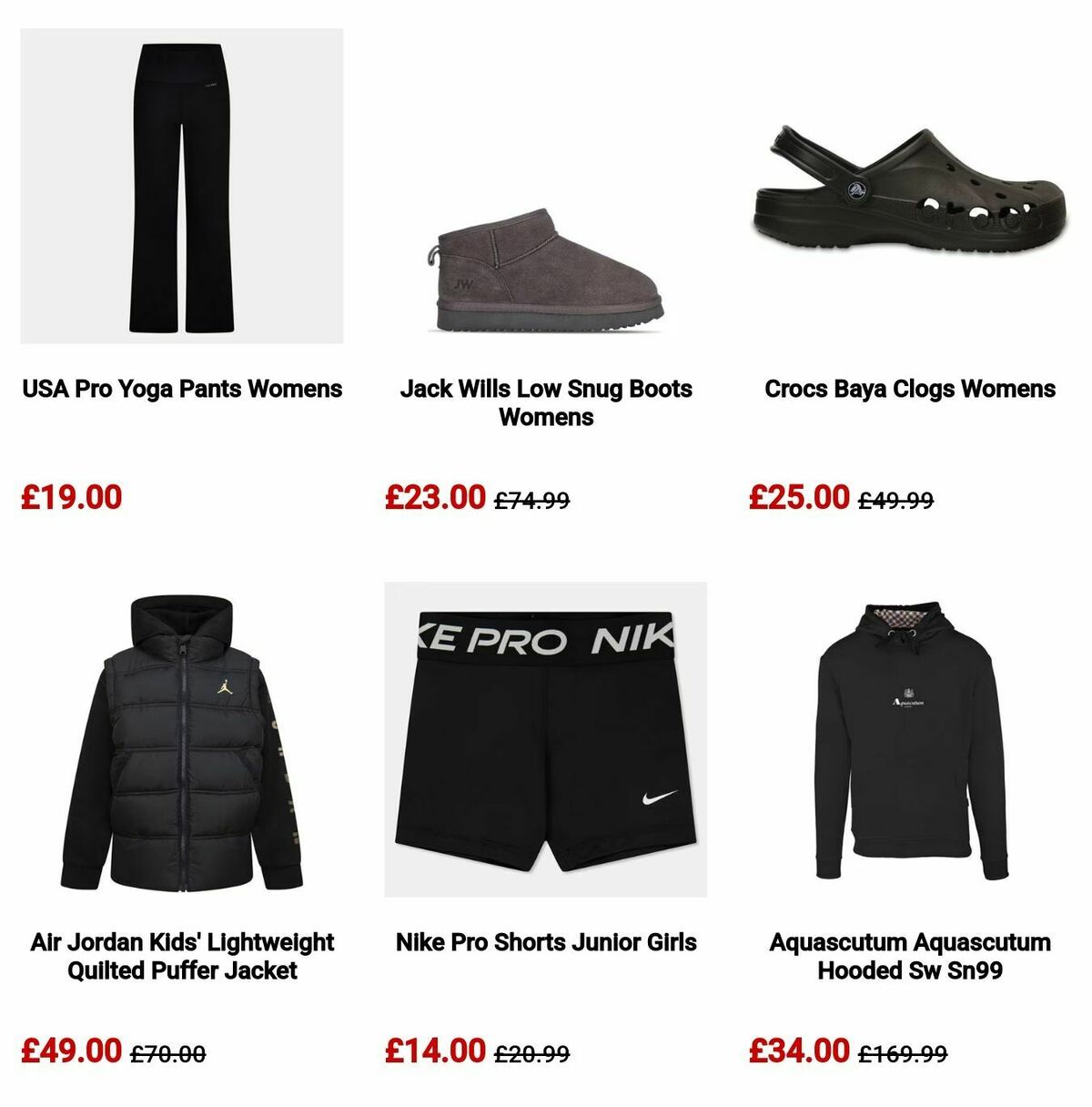 Sports Direct Offers from 24 January