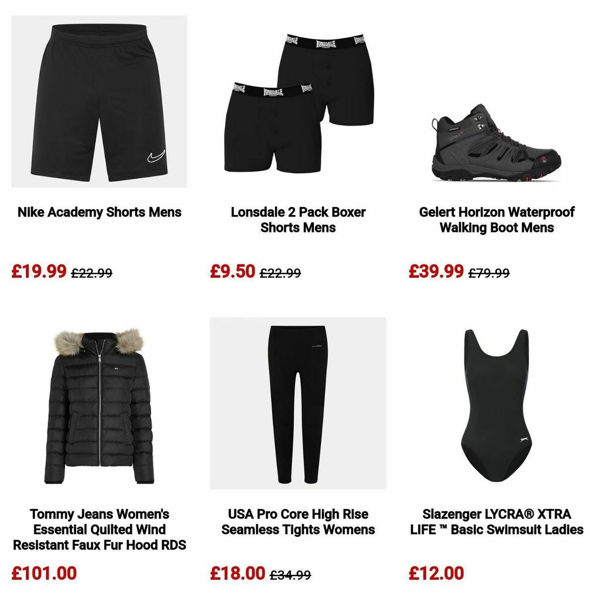 Sports Direct Offers from 24 January
