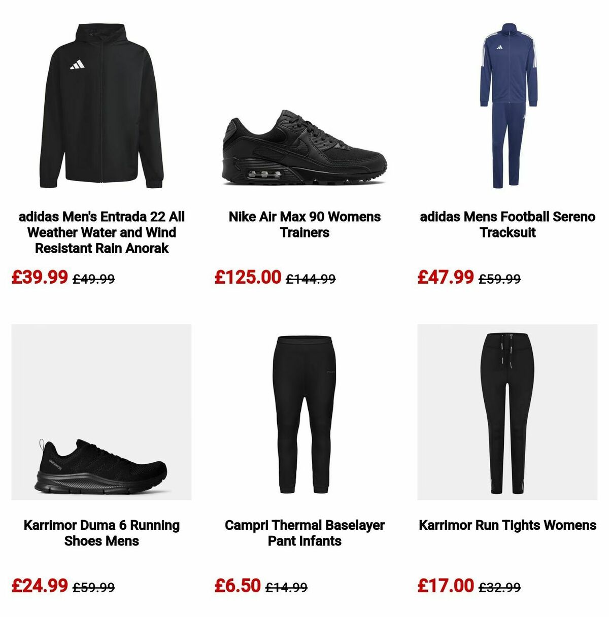Sports Direct Offers from 24 January