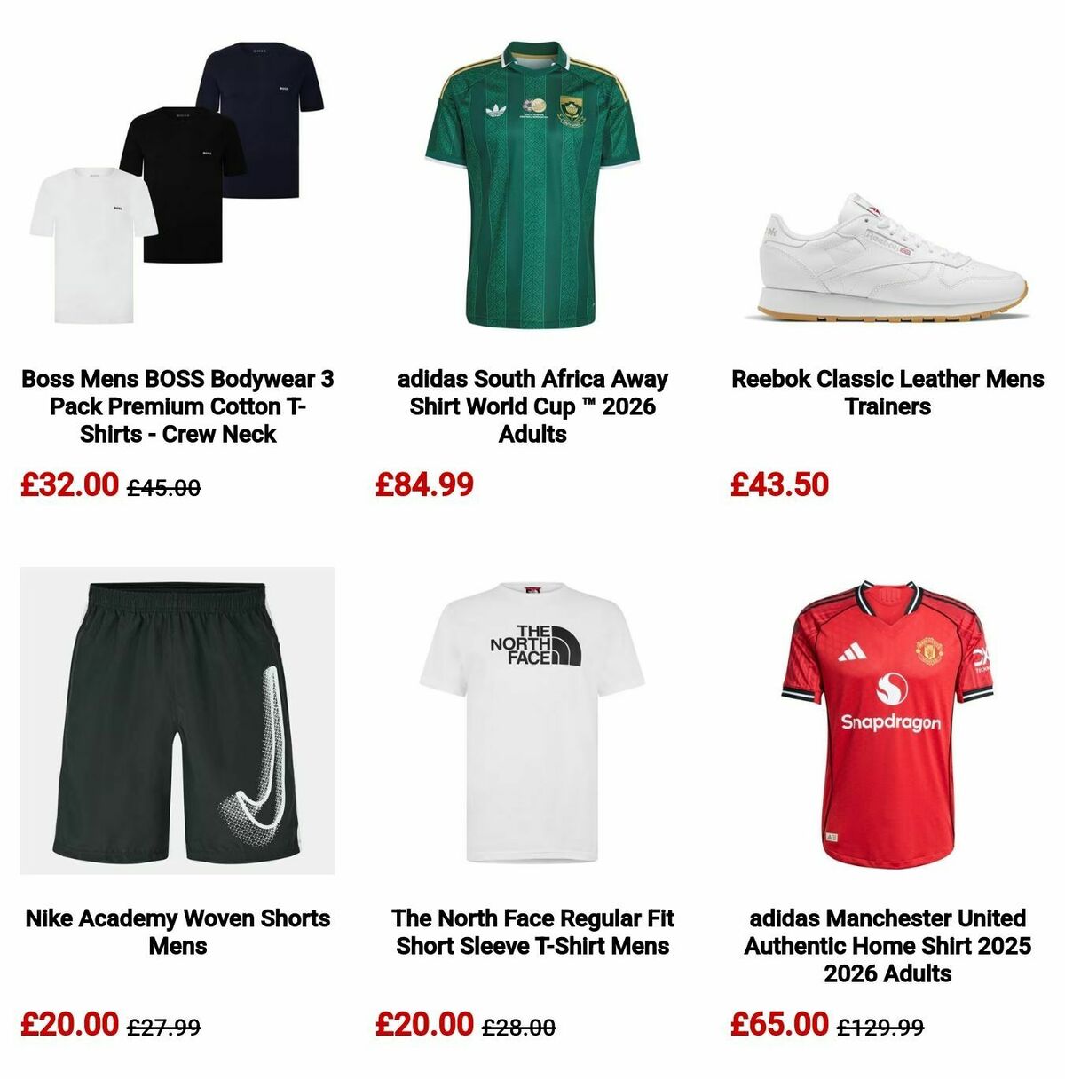 Sports Direct Offers from 29 May