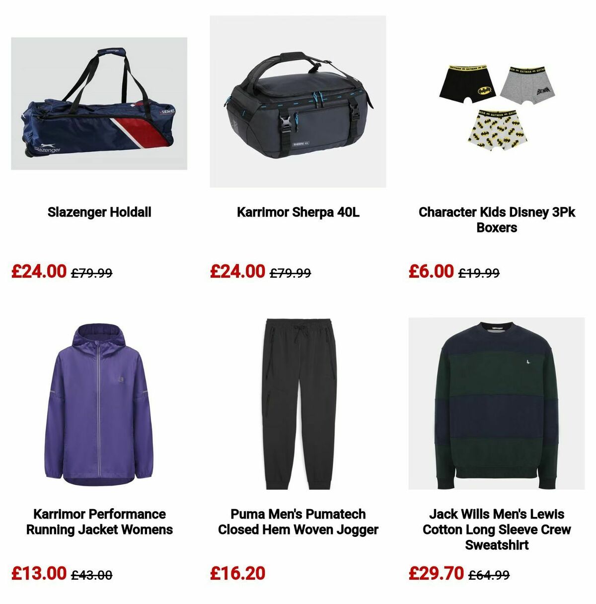 Sports Direct Offers from 21 June