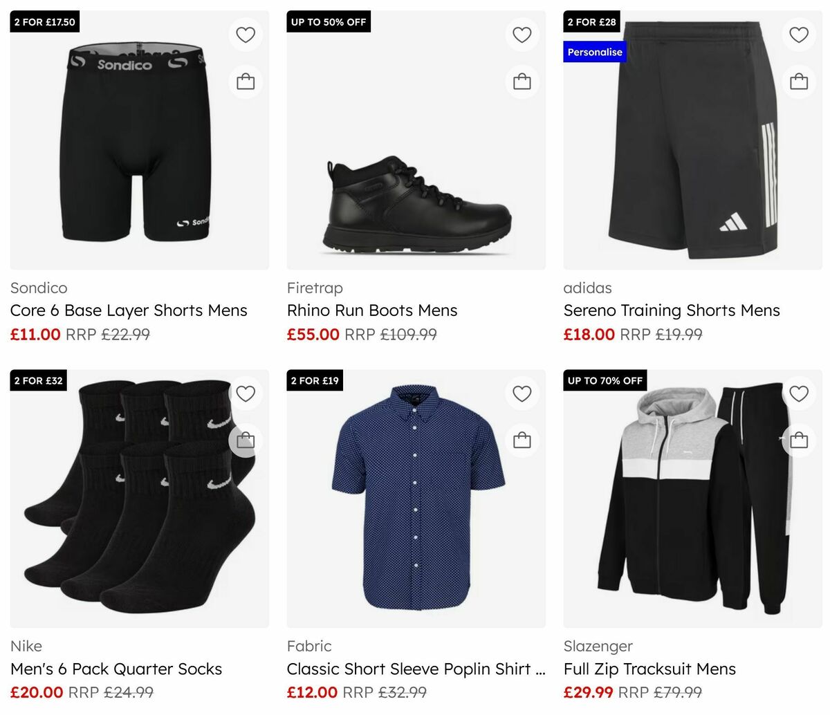 Sports Direct Offers from 17 August