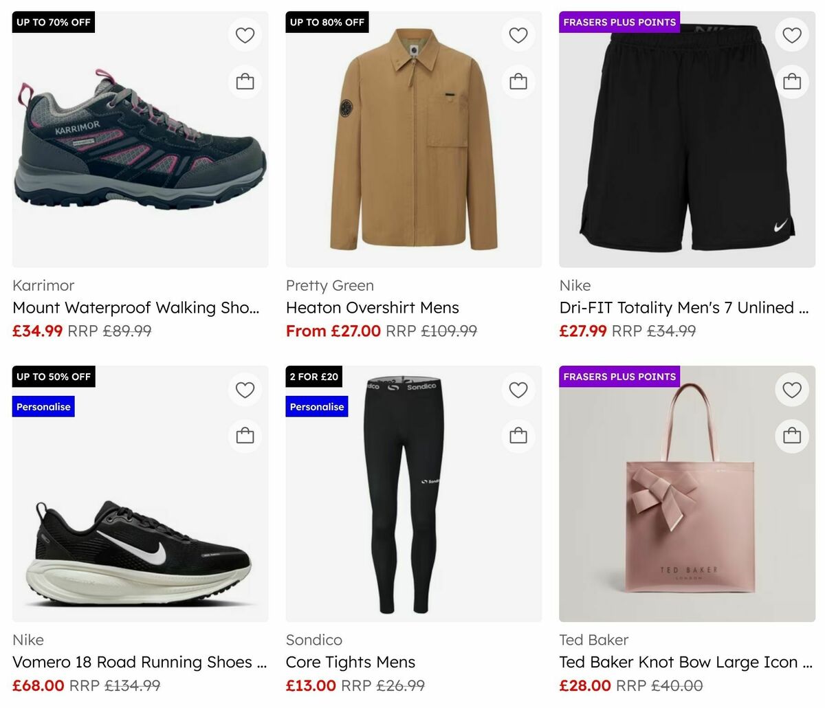 Sports Direct Offers from 17 August