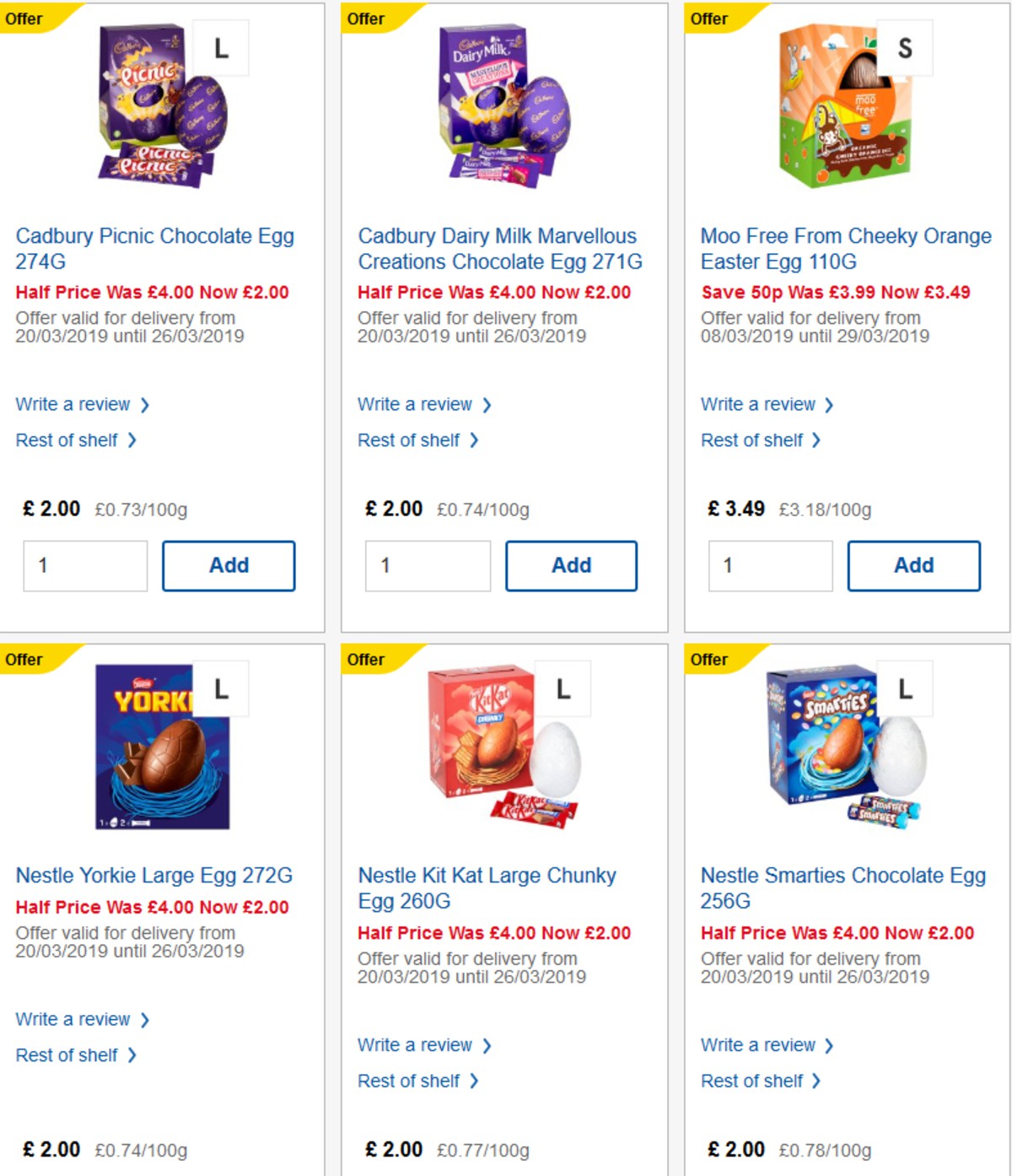 TESCO Offers from 20 March