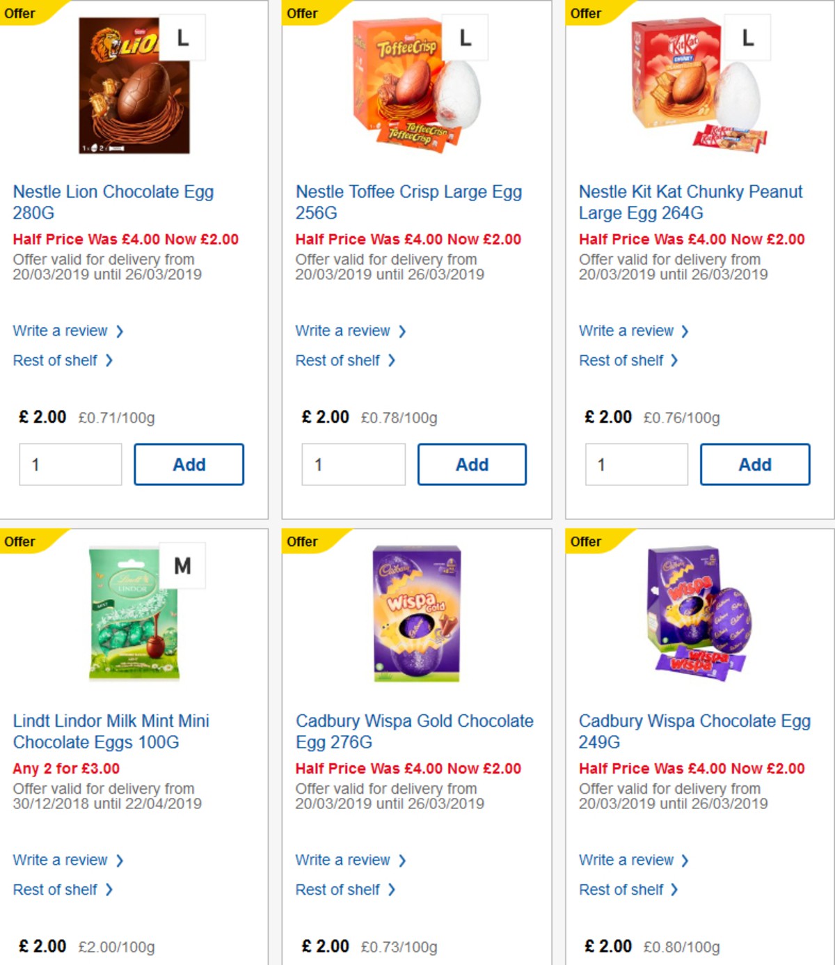 TESCO Offers from 20 March