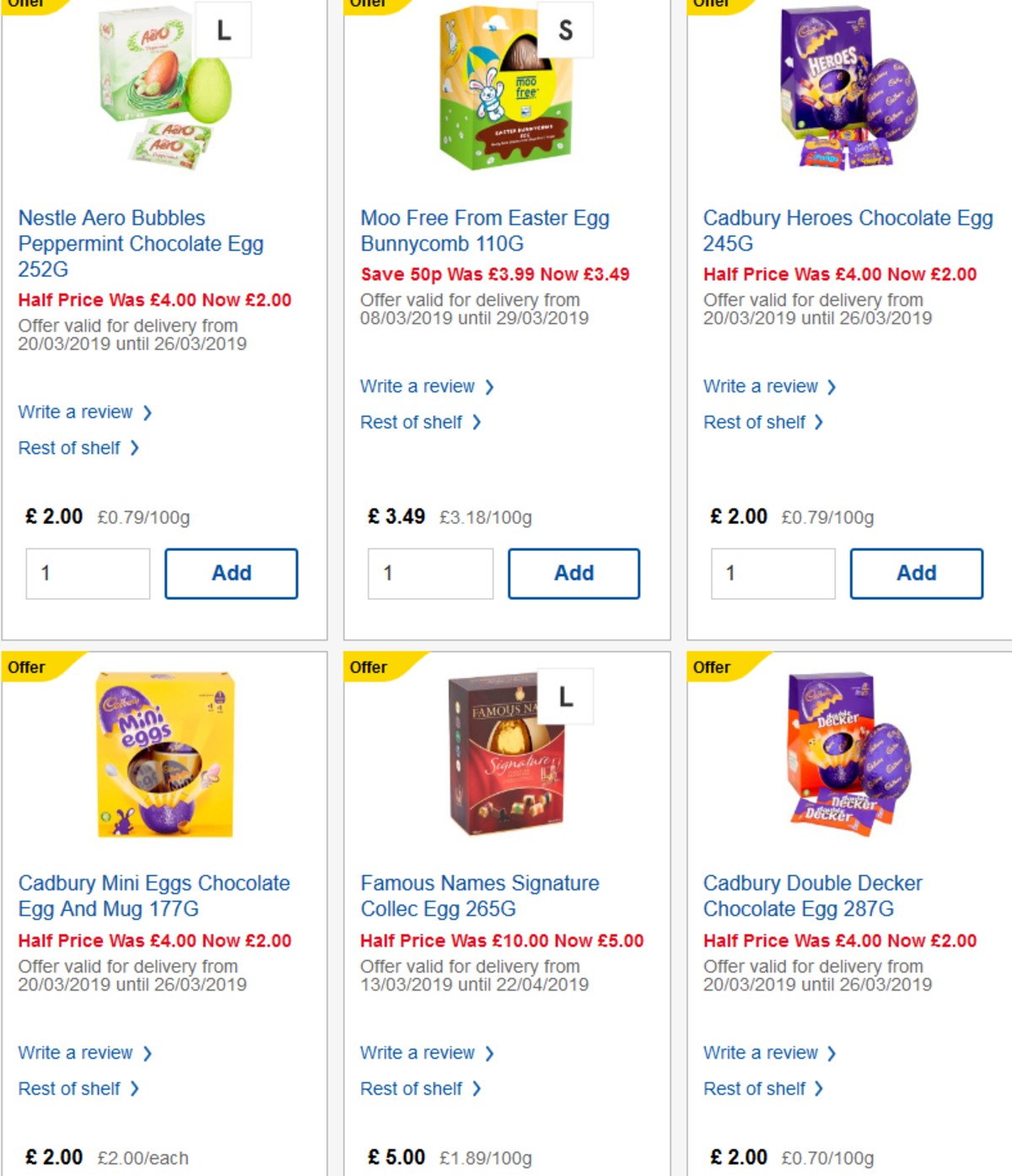 TESCO Offers from 20 March