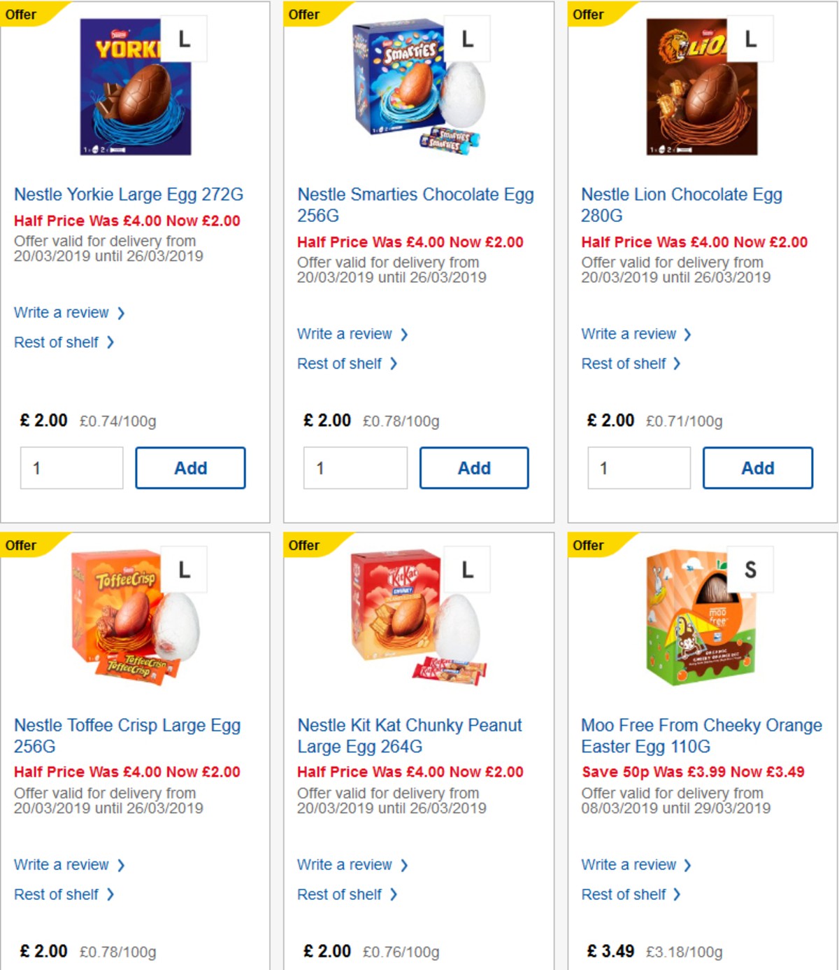 TESCO Offers from 20 March