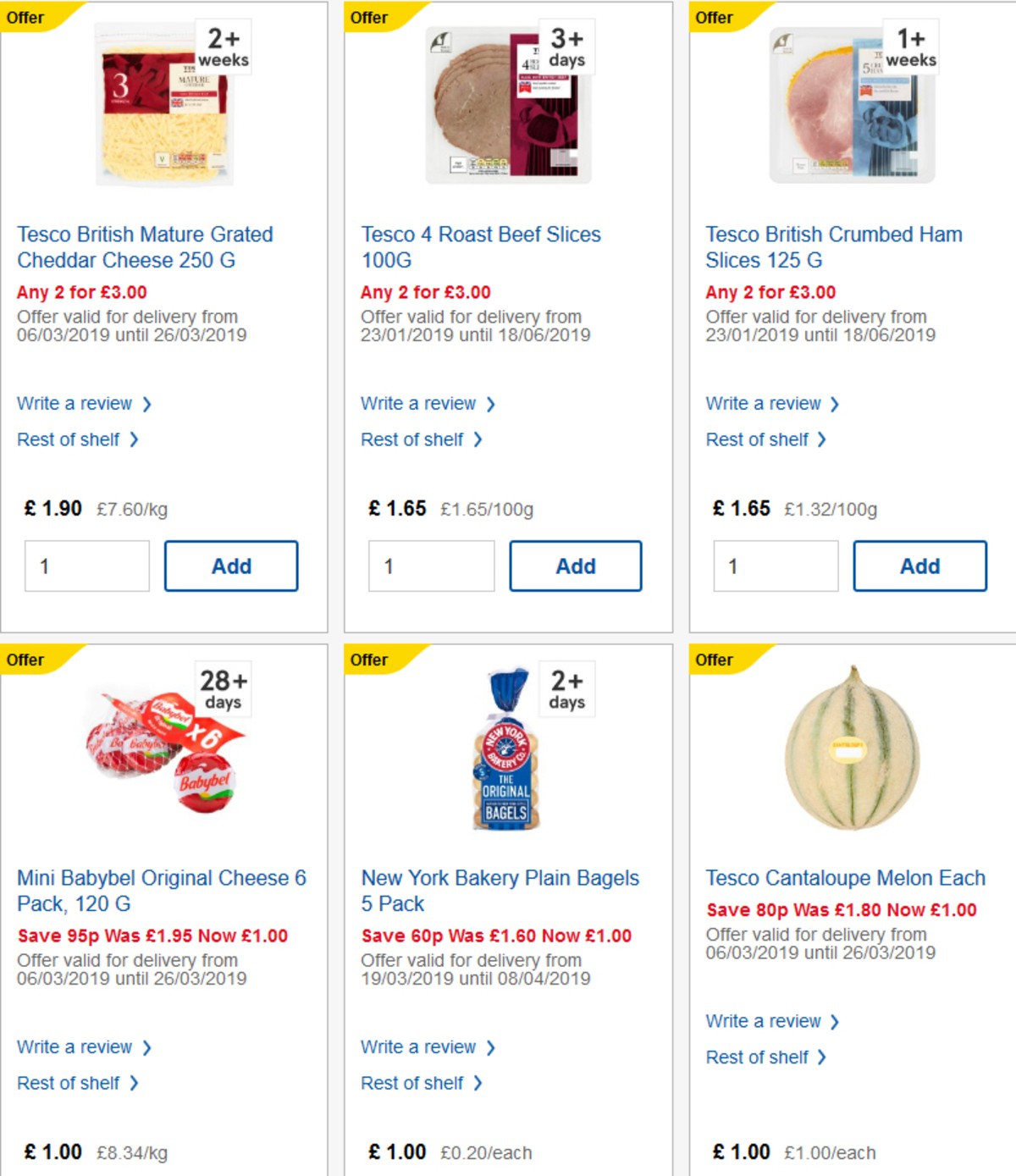 TESCO Offers from 27 March
