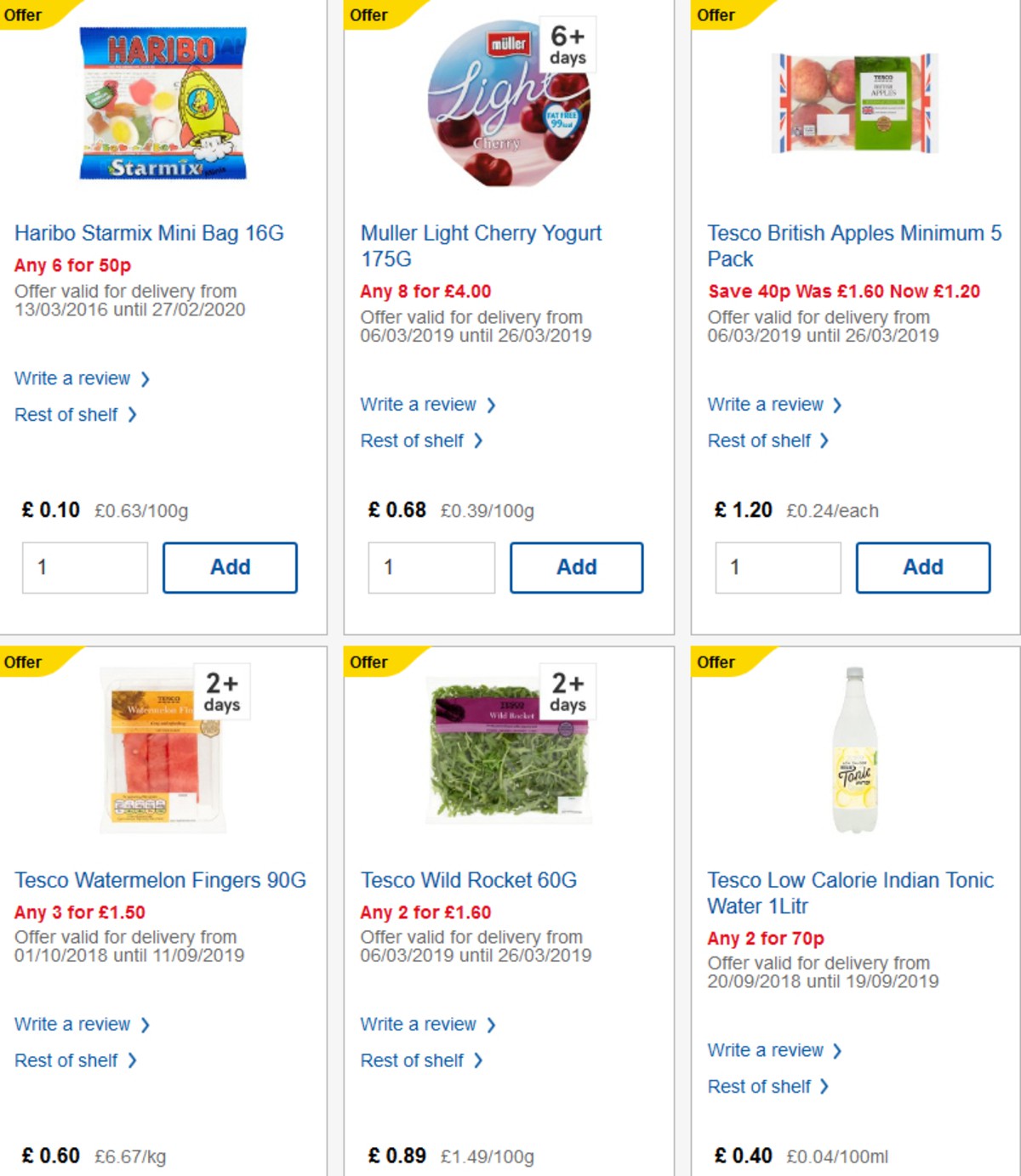 TESCO Offers from 27 March