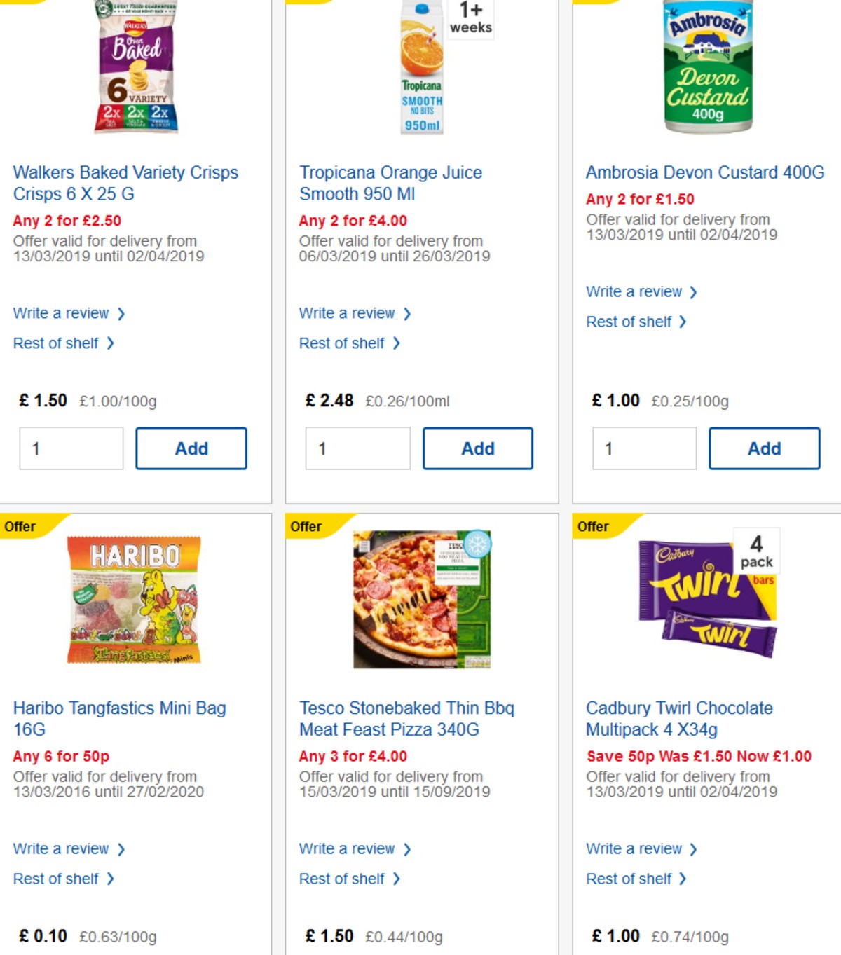 TESCO Offers from 27 March