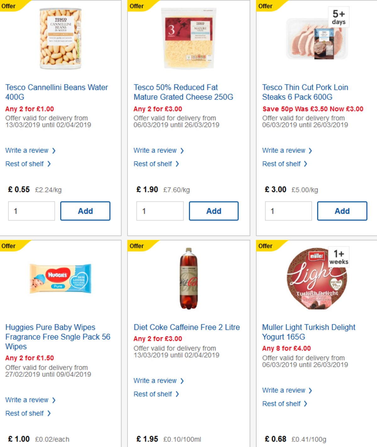 TESCO Offers from 27 March