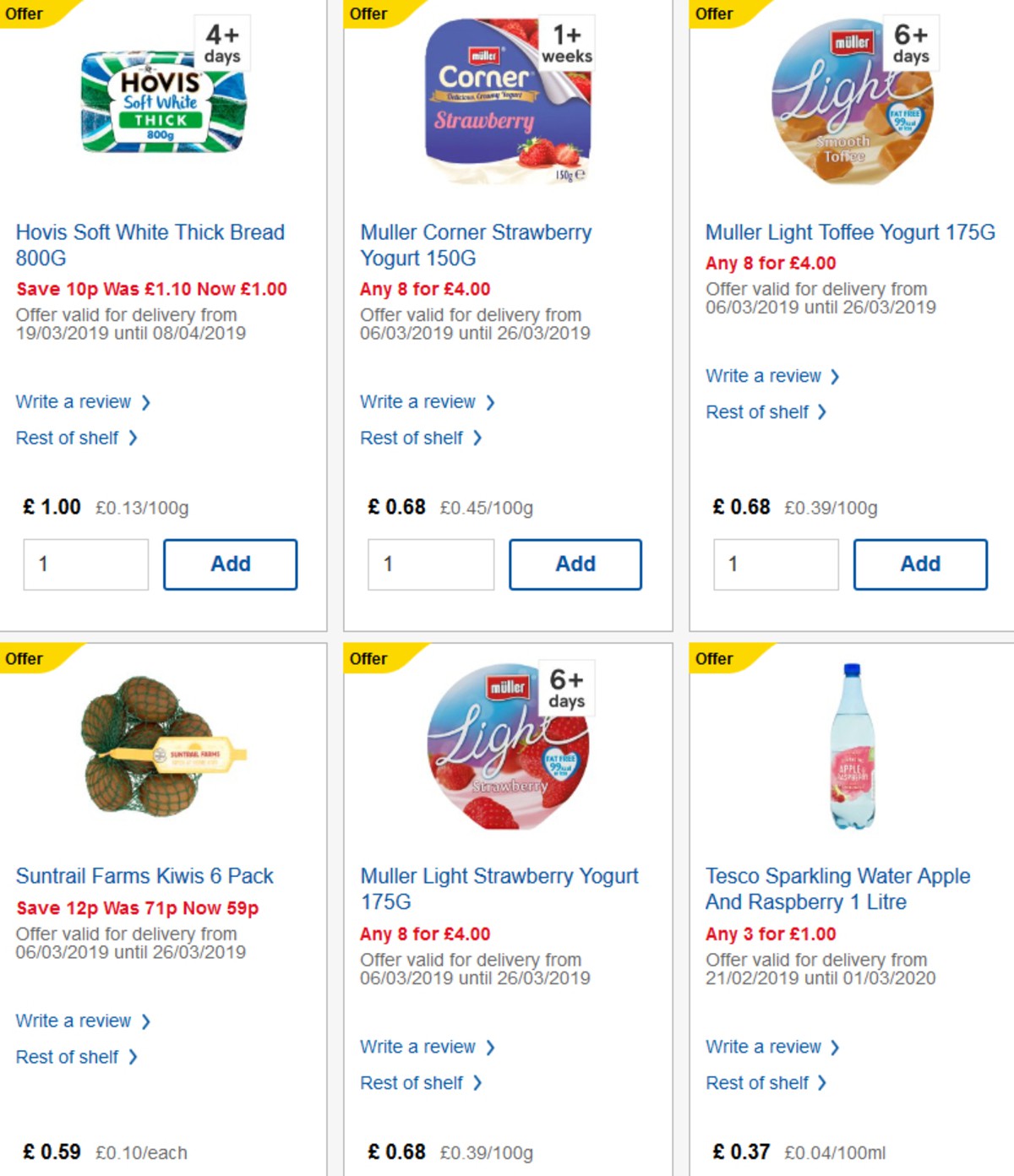 TESCO Offers from 27 March