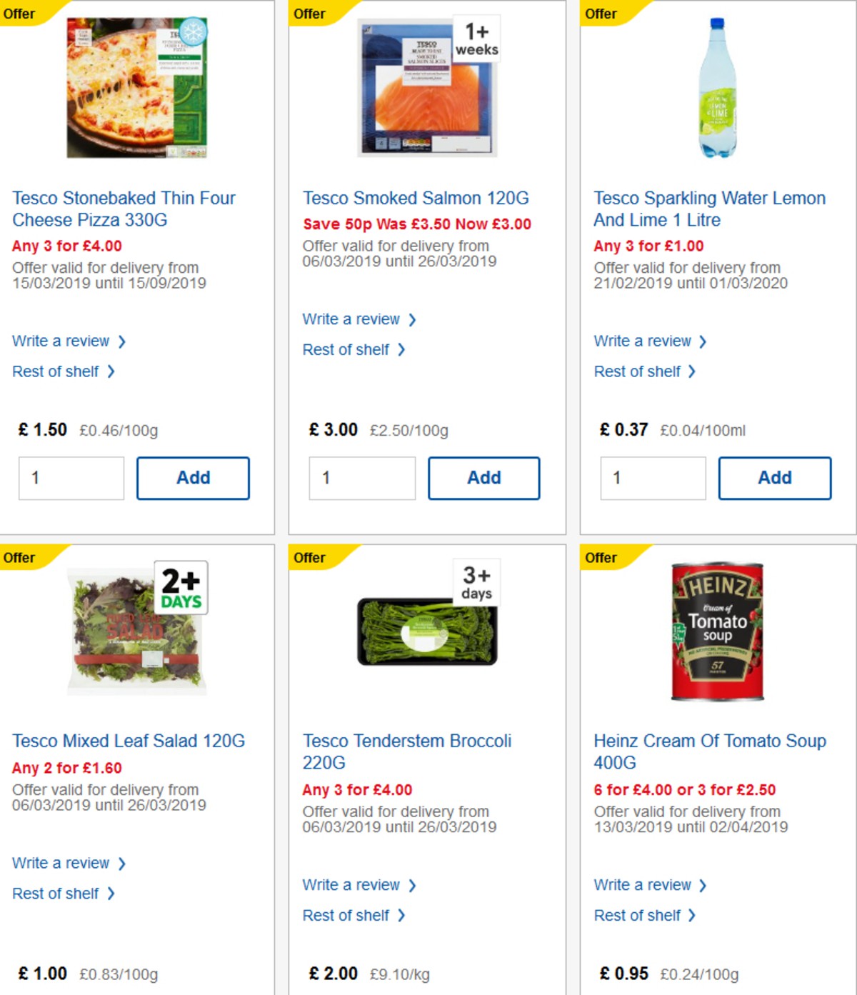 TESCO Offers from 27 March