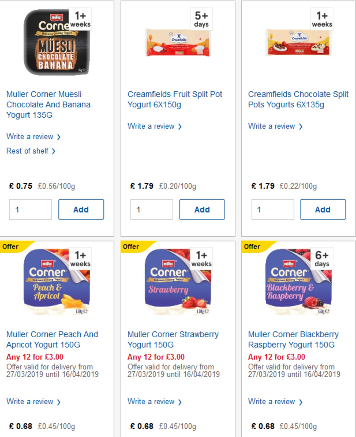 TESCO Offers from 3 April