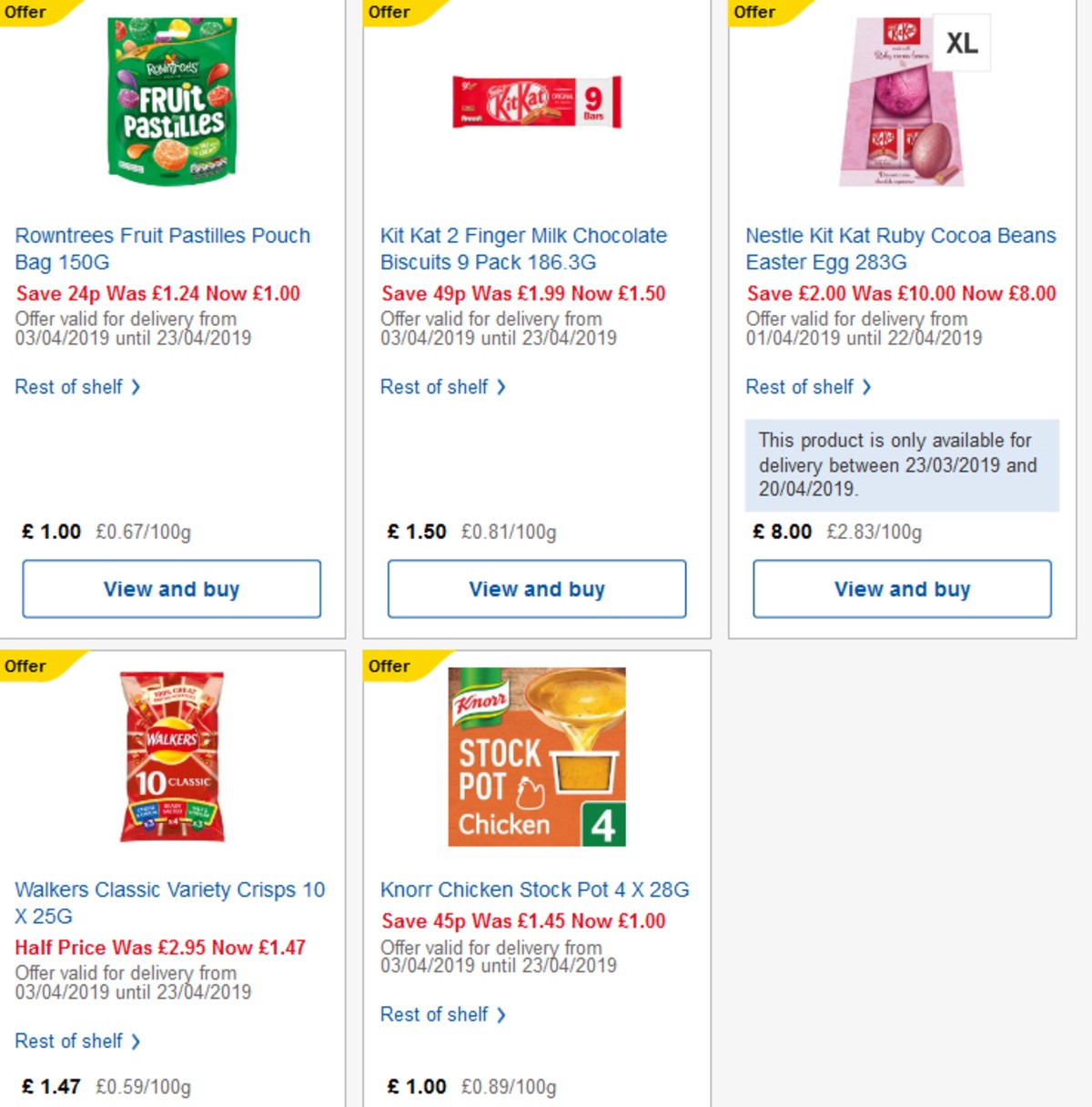 TESCO Offers from 17 April