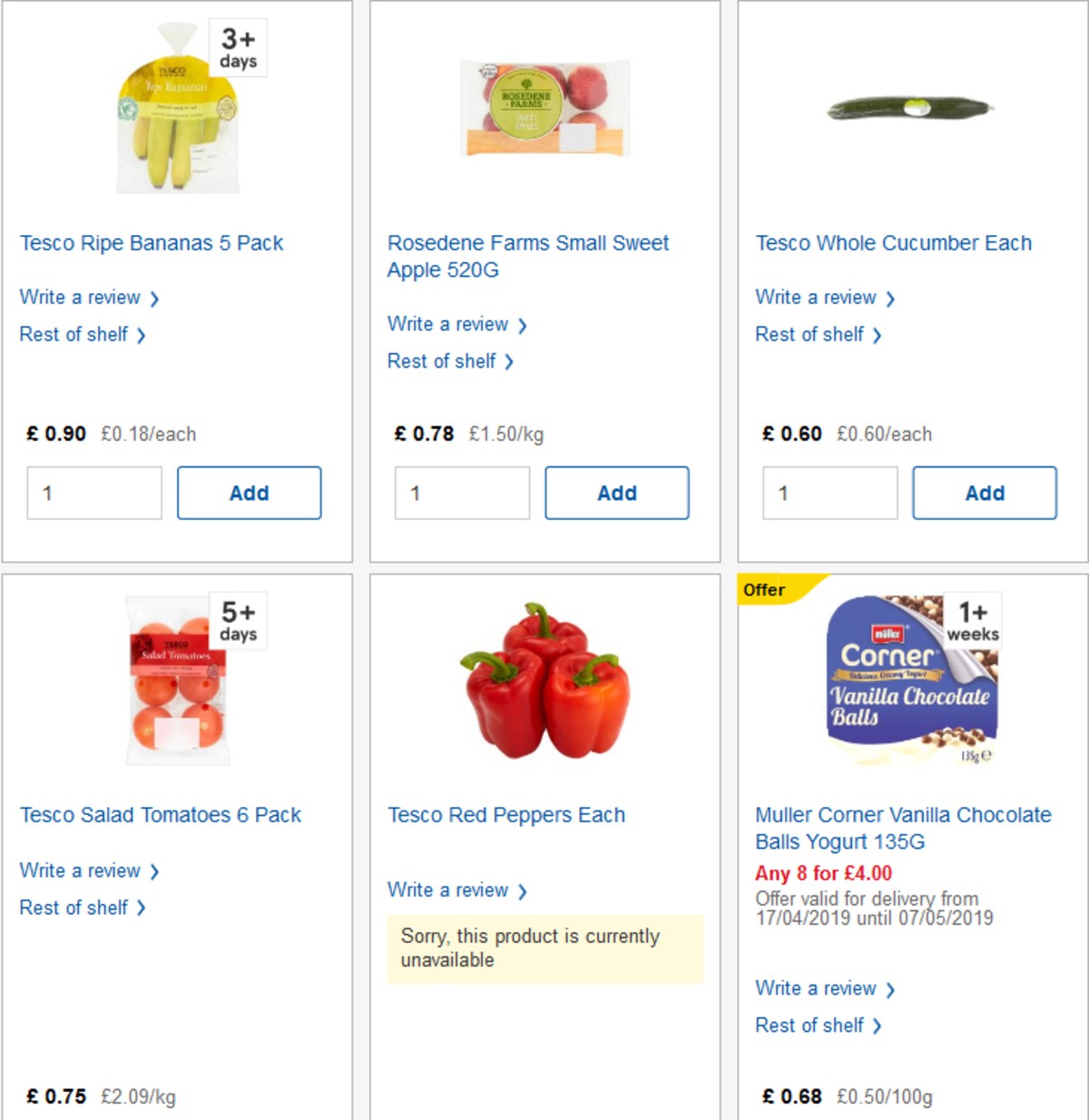 TESCO Offers from 17 April