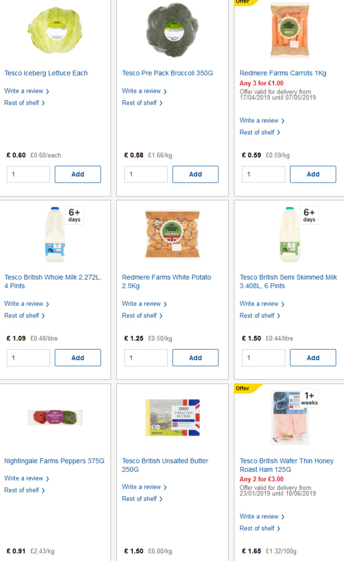 TESCO Offers from 17 April