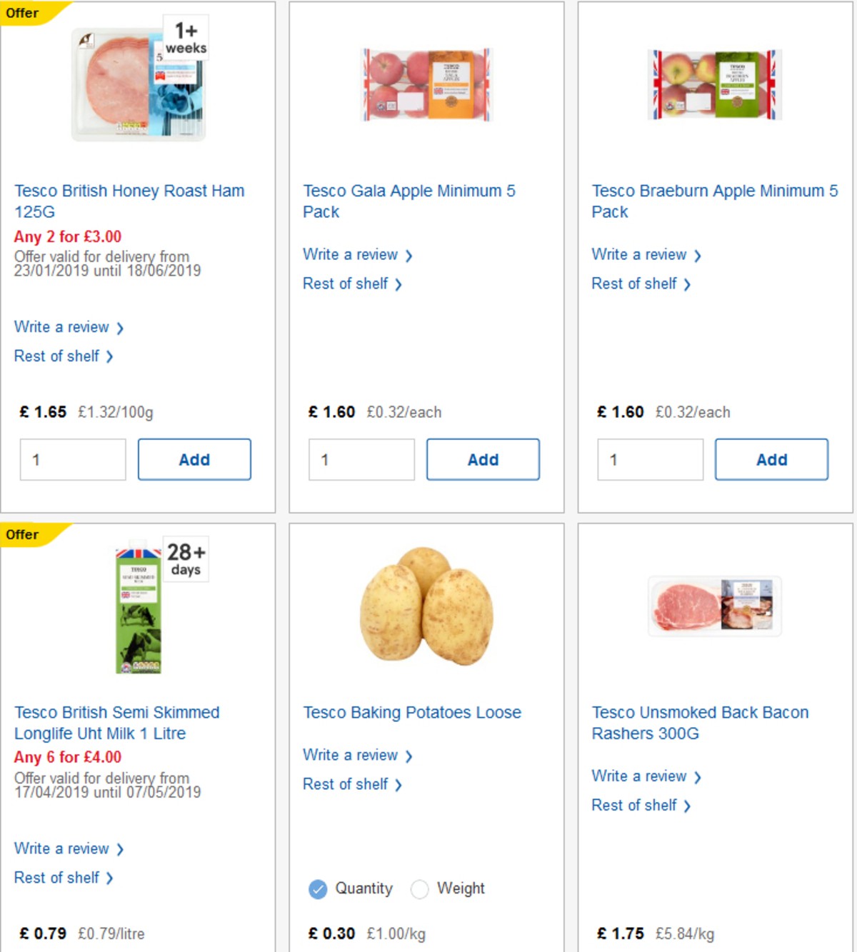TESCO Offers from 17 April