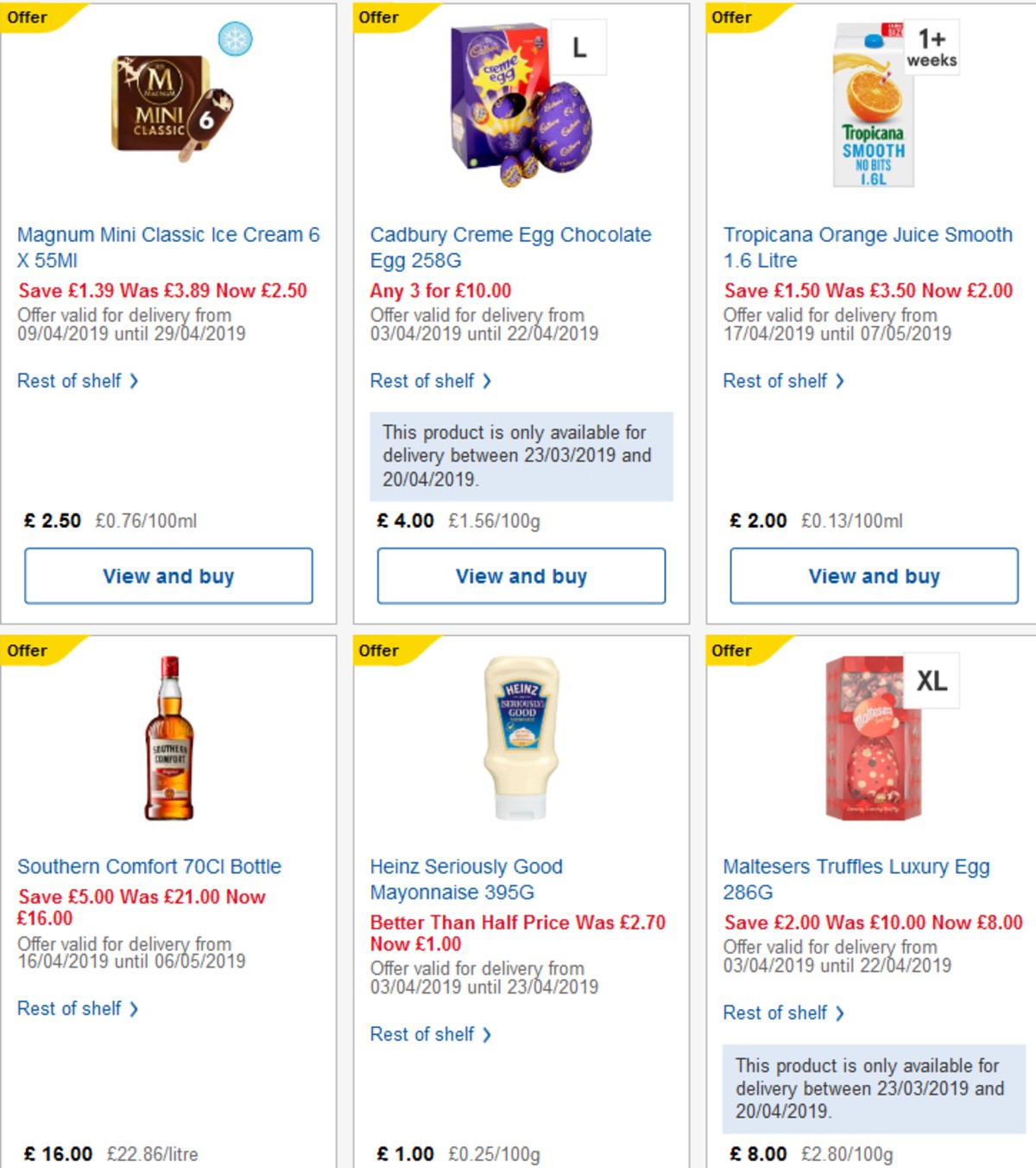 TESCO Offers from 17 April