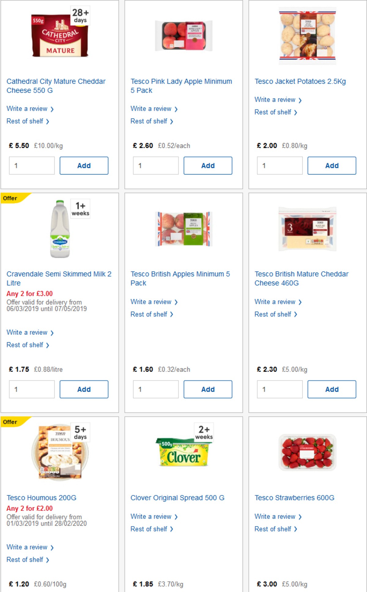 TESCO Offers from 17 April