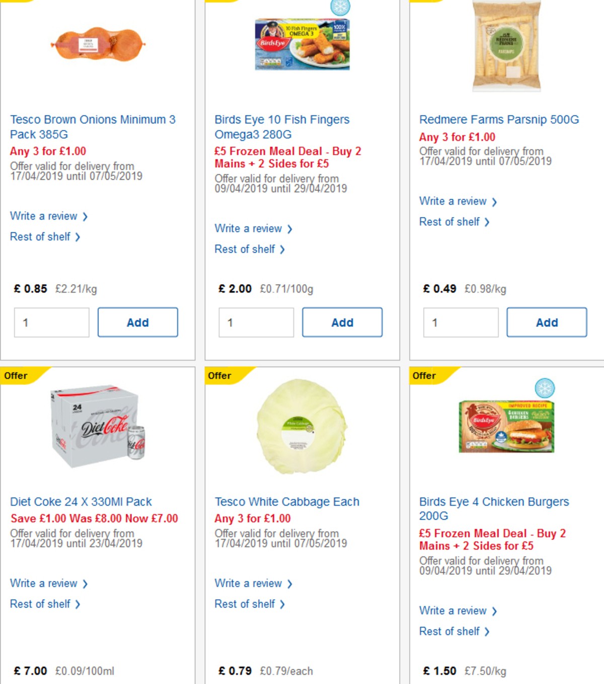 TESCO Offers from 17 April