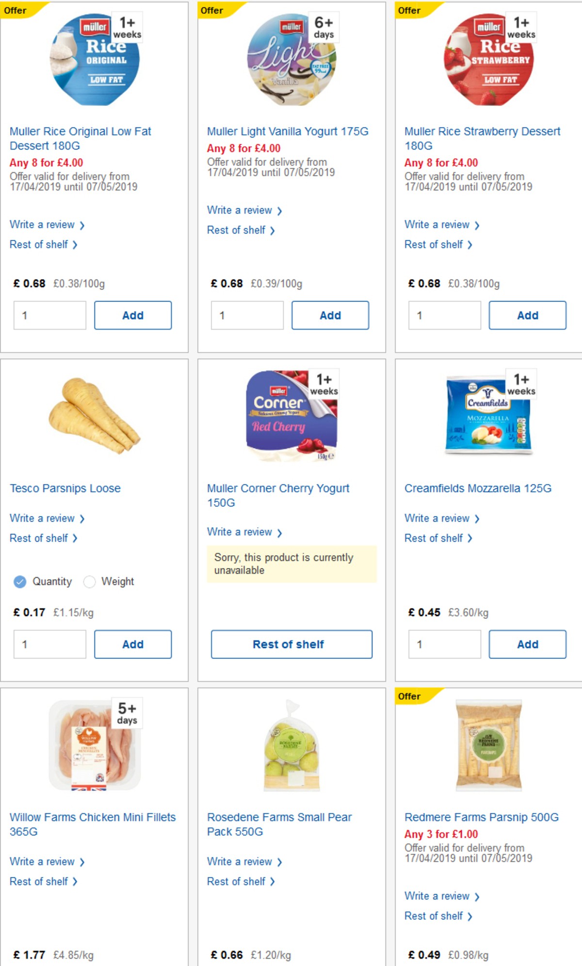 TESCO Offers from 17 April