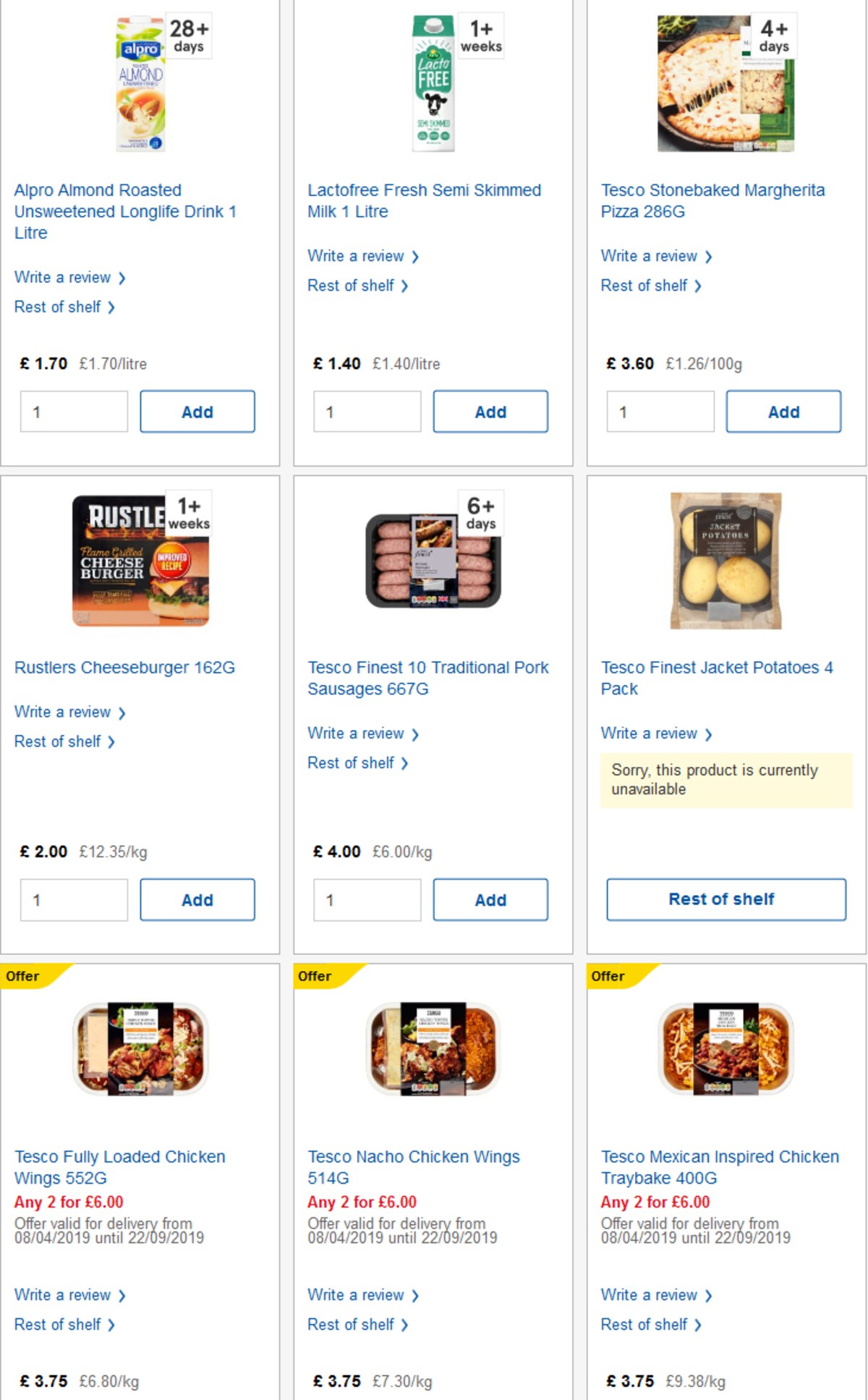 TESCO Offers from 17 April