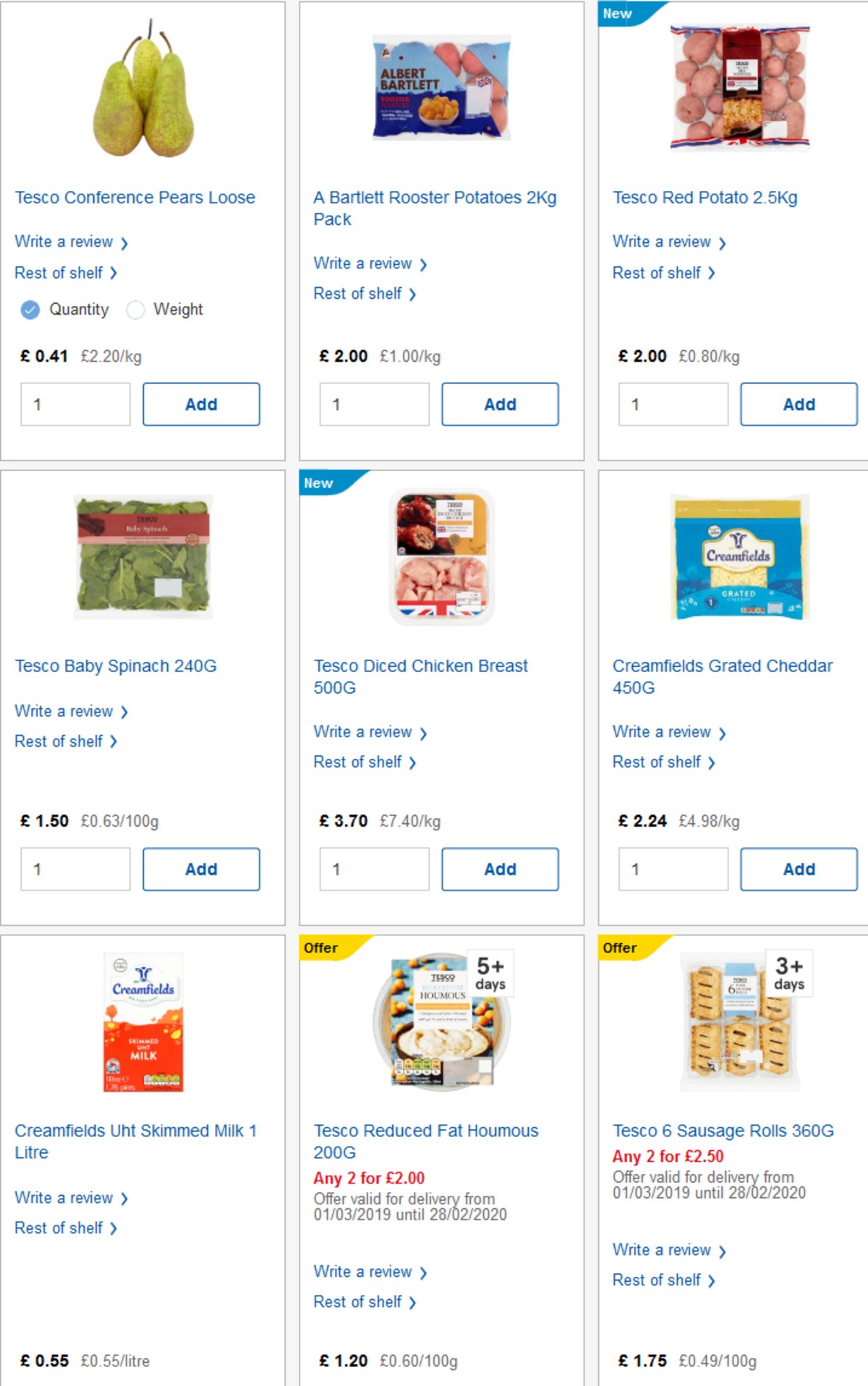 TESCO Offers from 17 April