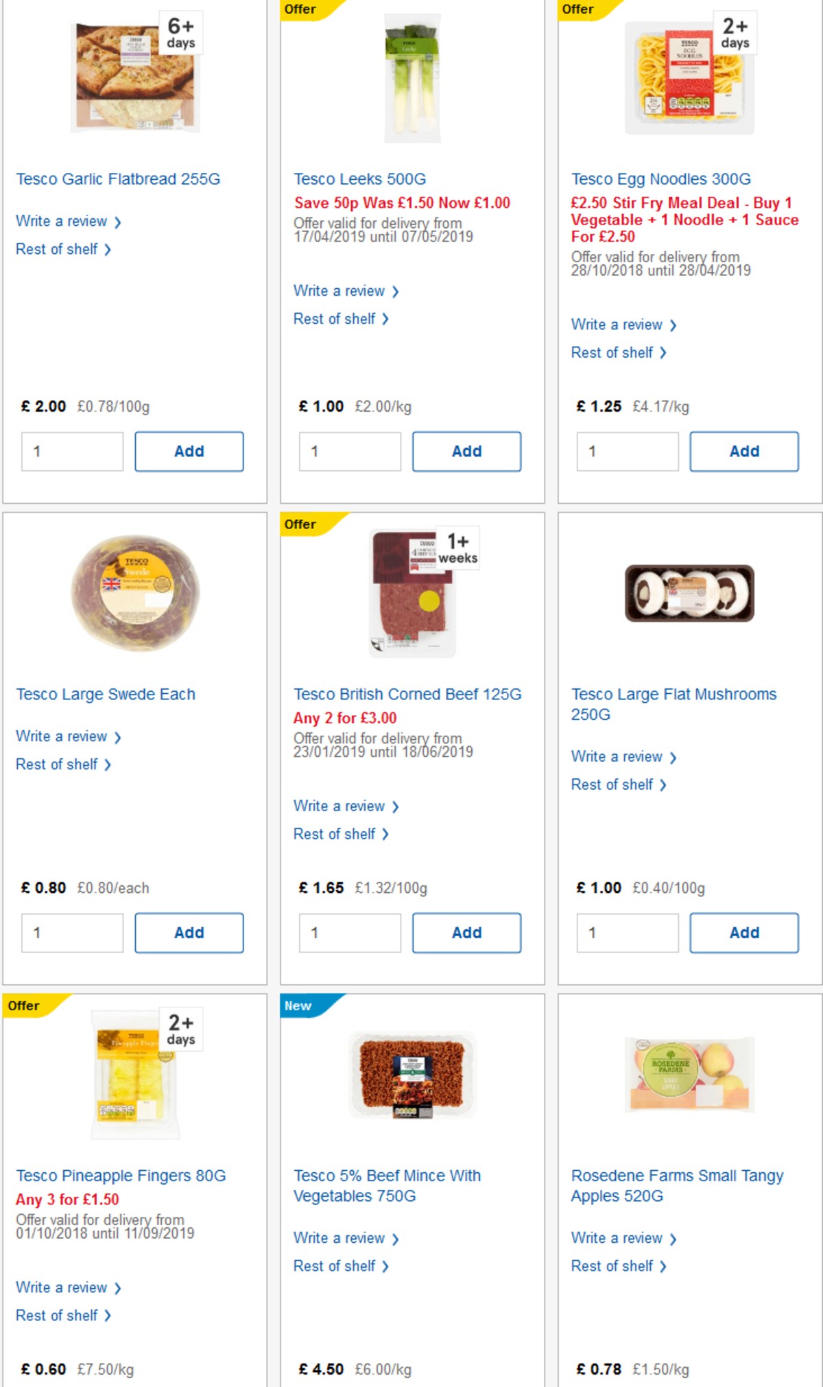 TESCO Offers from 17 April