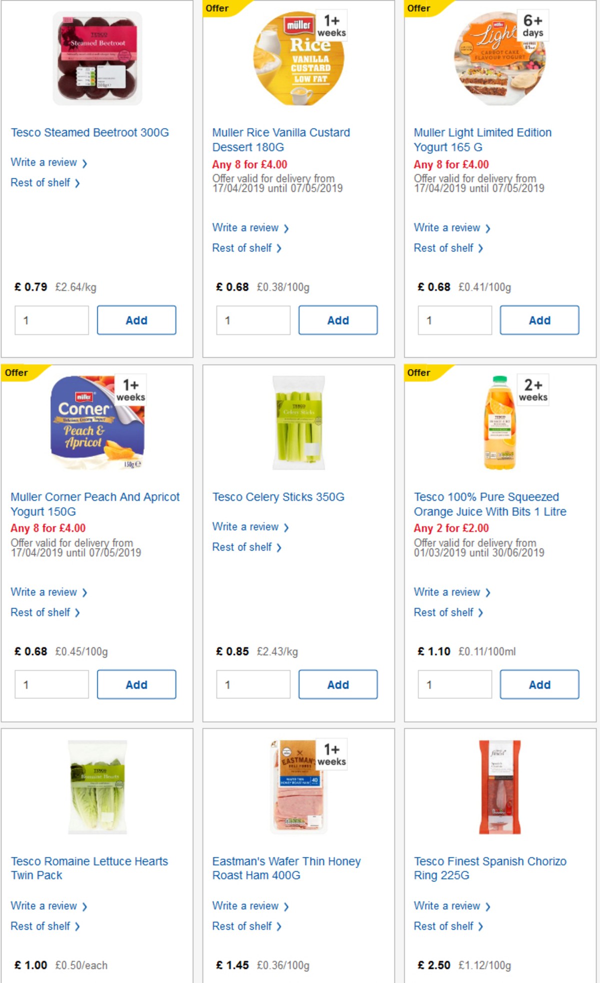 TESCO Offers from 17 April