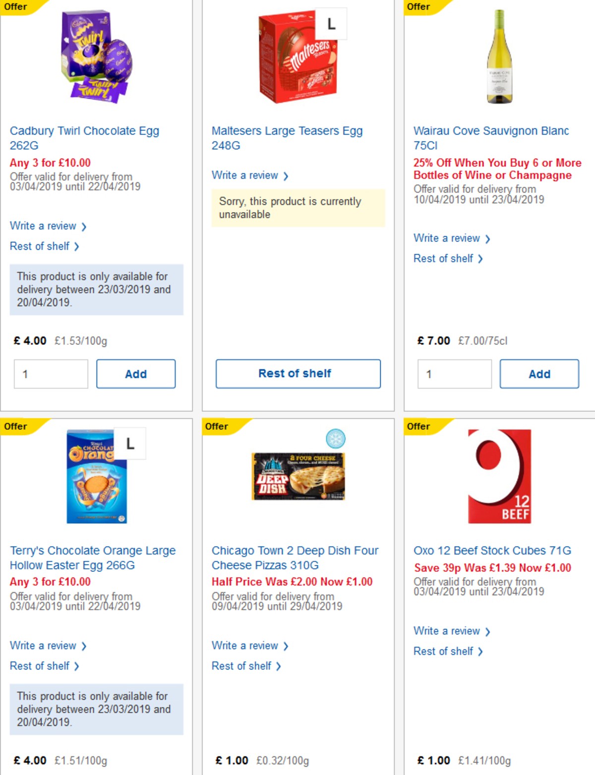 TESCO Offers from 17 April