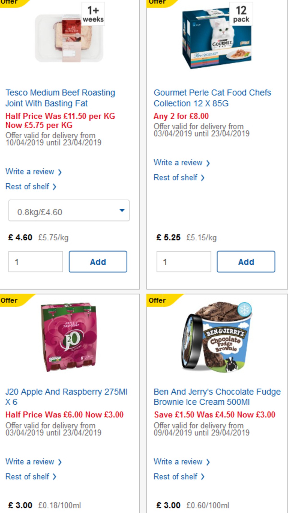 TESCO Offers from 17 April