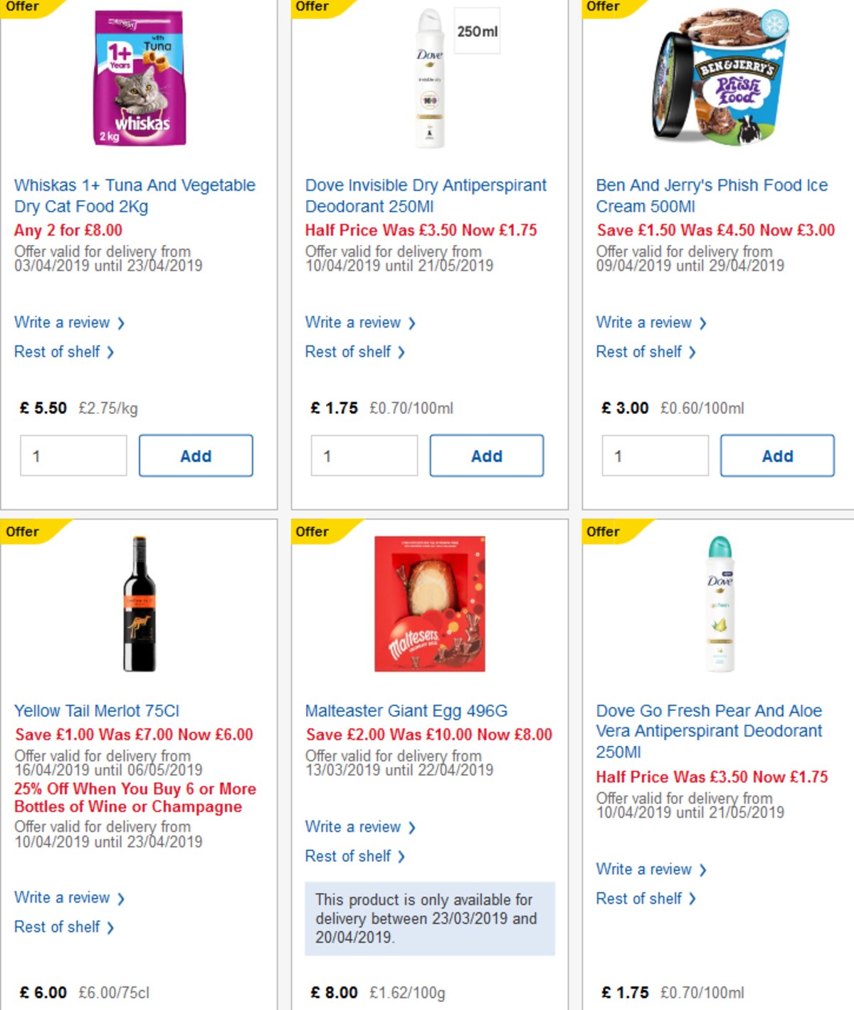 TESCO Offers from 17 April