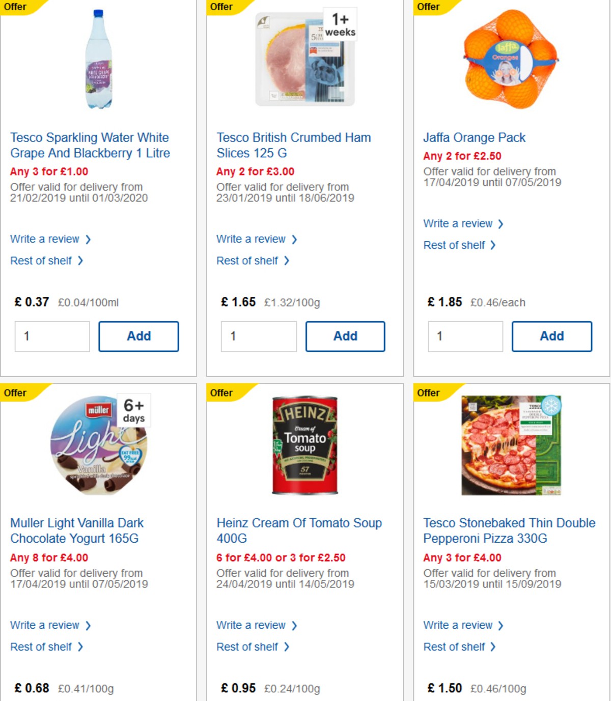 TESCO Offers from 24 April