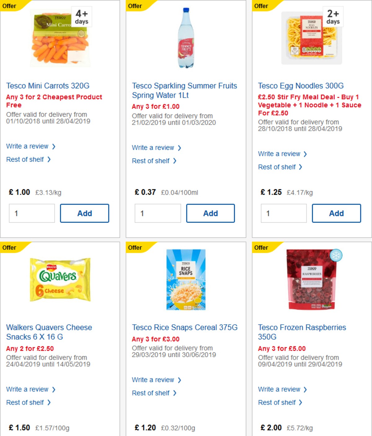 TESCO Offers from 24 April