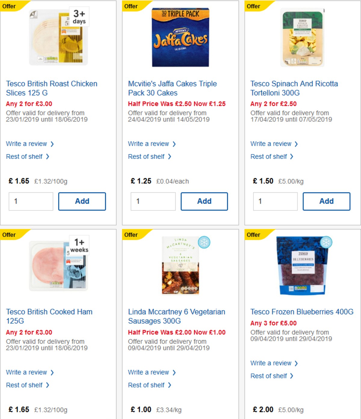 TESCO Offers from 24 April