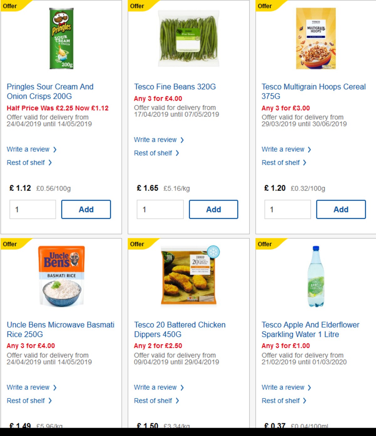 TESCO Offers from 24 April