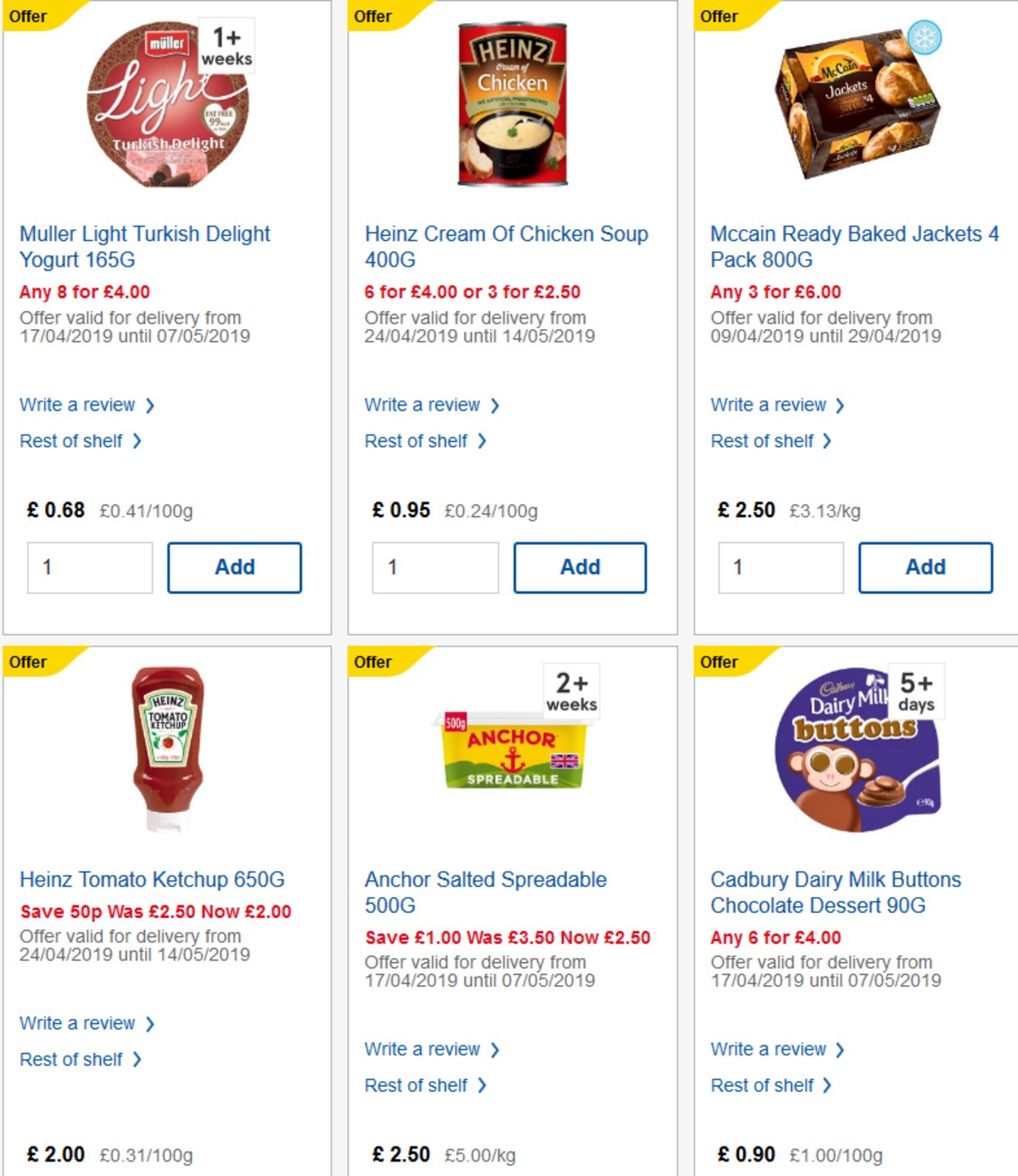 TESCO Offers from 24 April