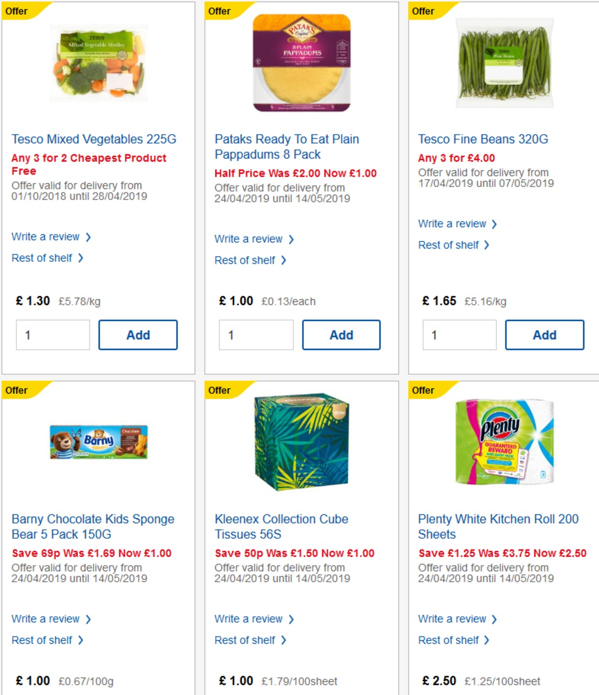 TESCO Offers from 24 April