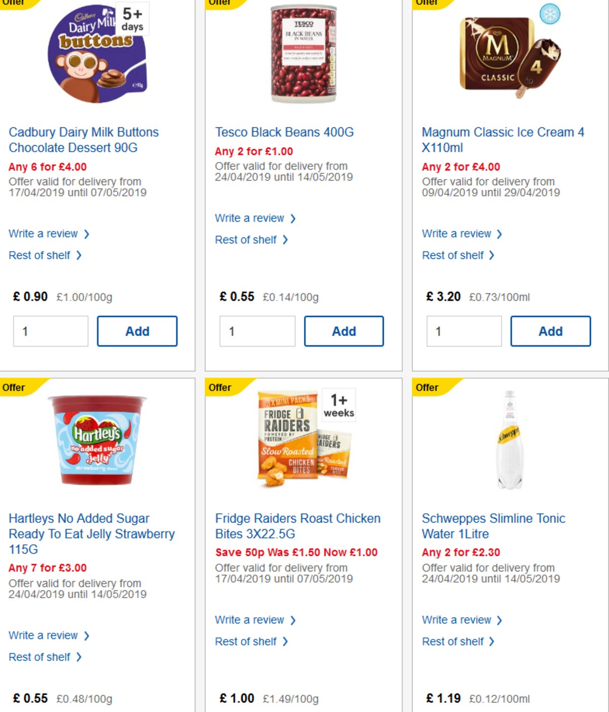 TESCO Offers from 24 April