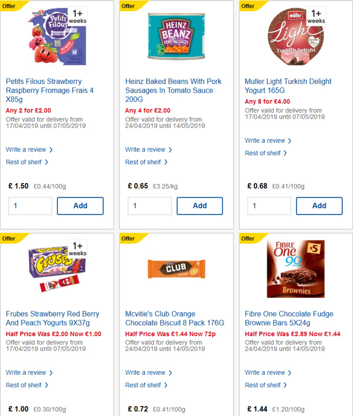 TESCO Offers from 24 April