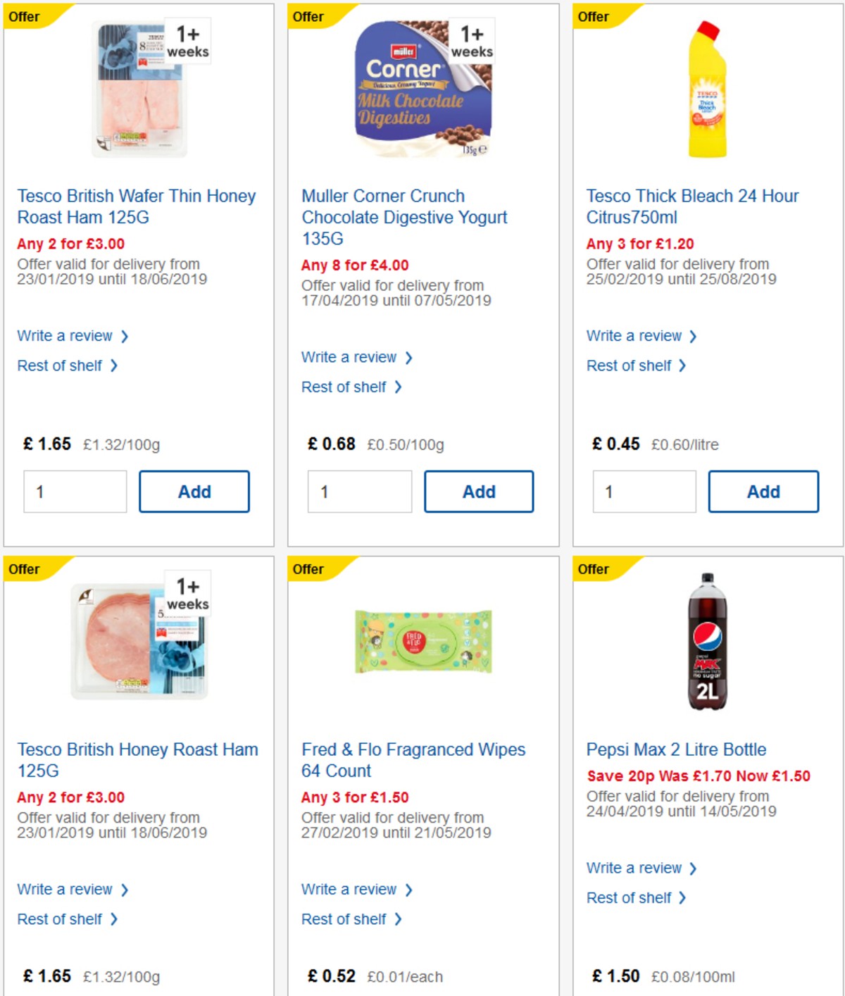 TESCO Offers from 24 April