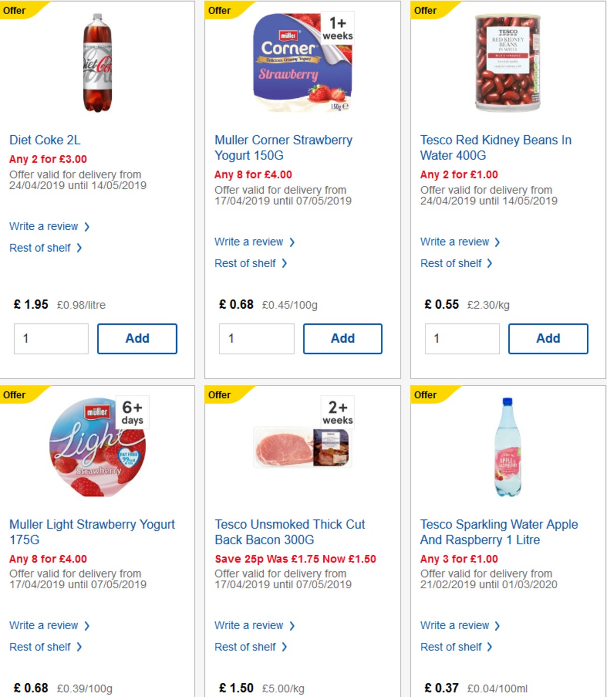 TESCO Offers from 24 April