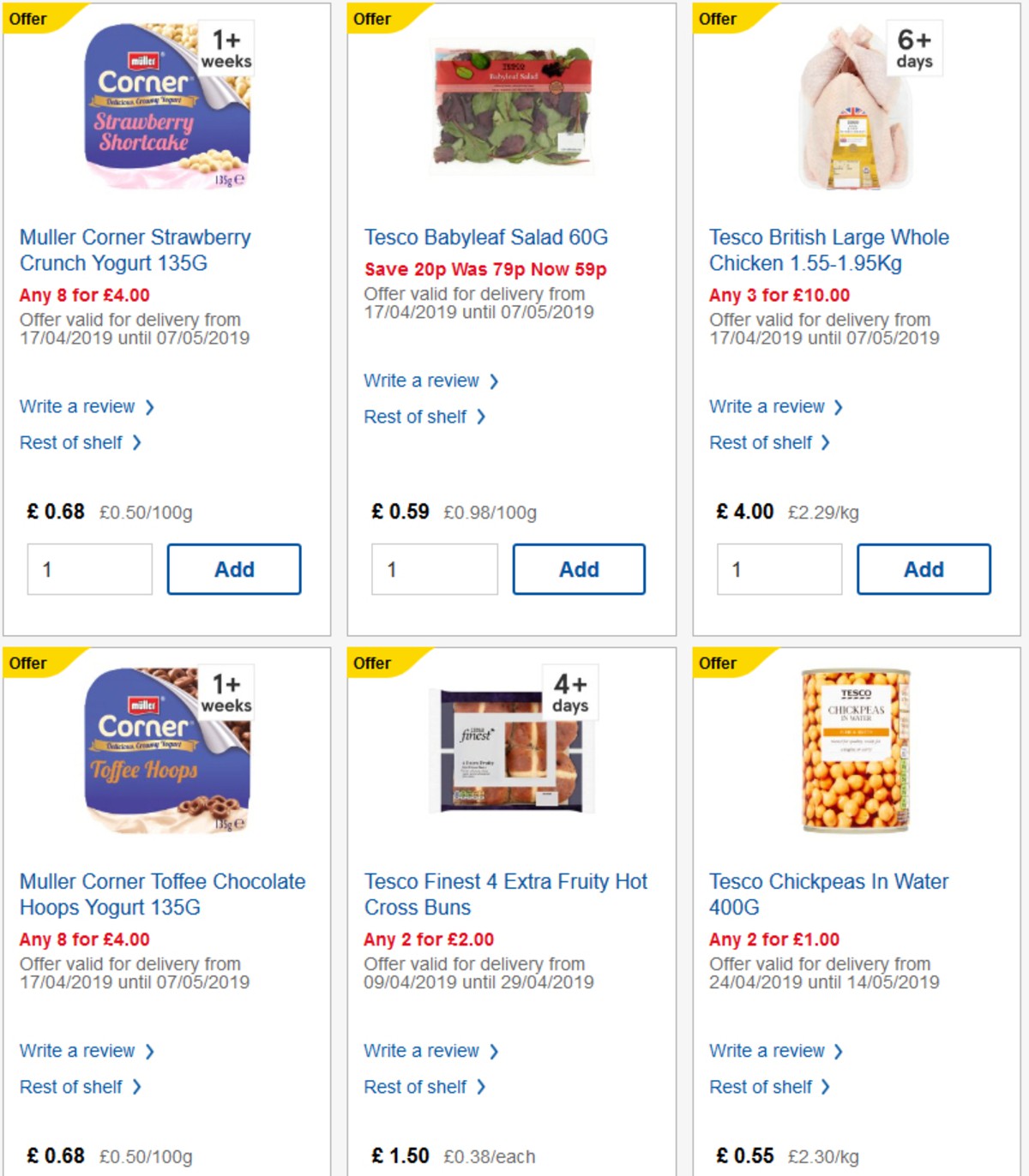 TESCO Offers from 24 April